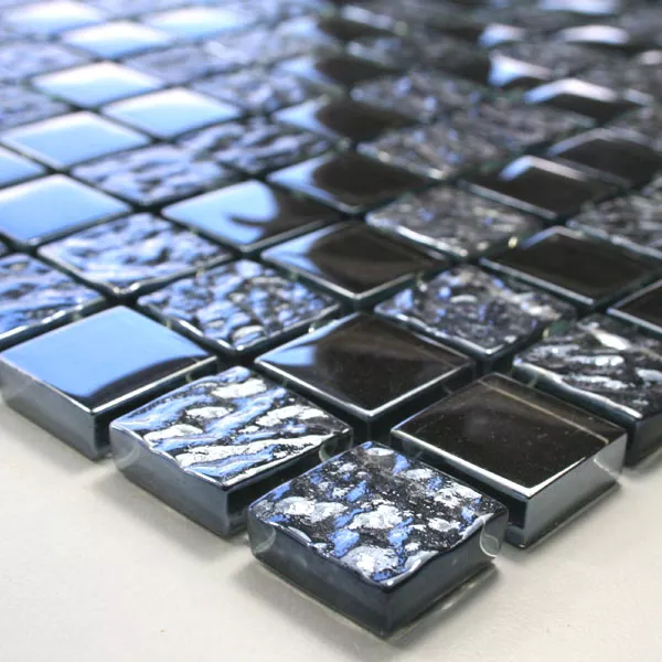Mosaico De Cristal Azulejos Oslo Metal Triturado
