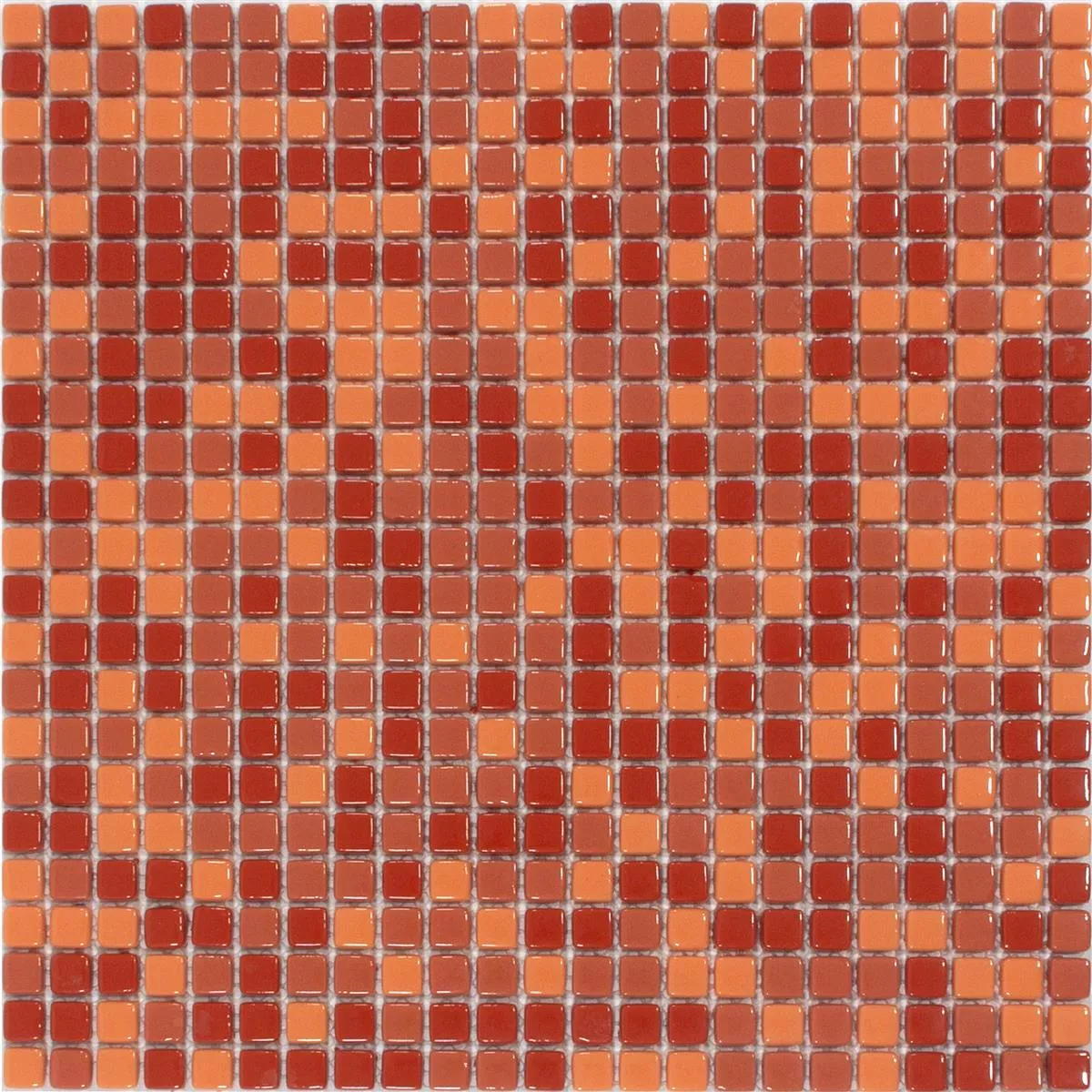 Mosaico de Cristal Azulejos Delight Rojo-Naranja Mix