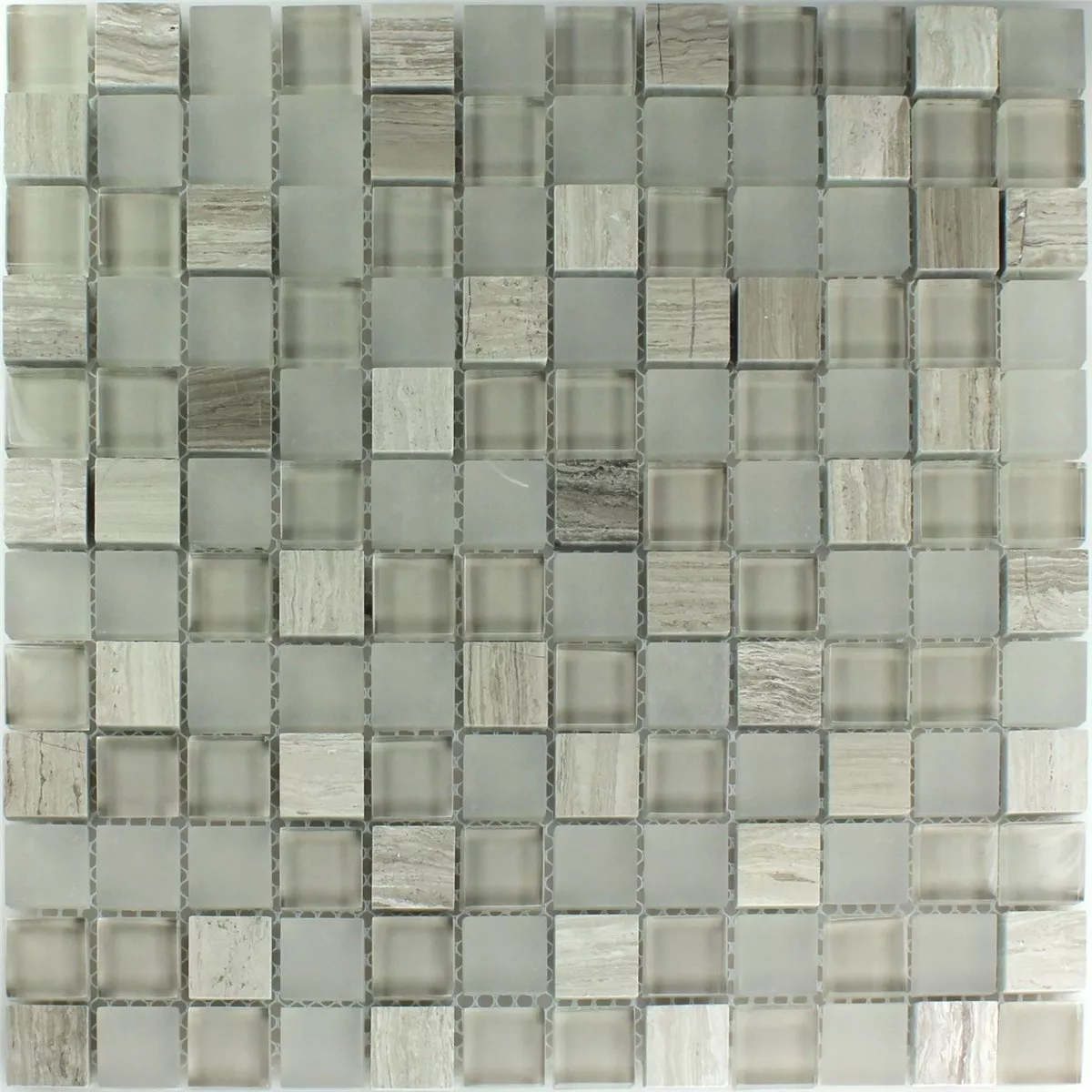 Azulejos De Mosaico Cristal Mármol Burlywood 23x23x8mm