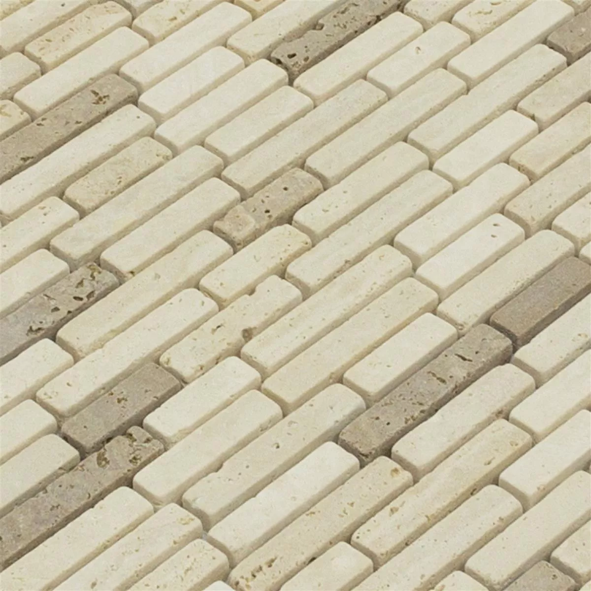 Mármol Mosaico De Piedra Natural Azulejos Tuscania Brick Beige