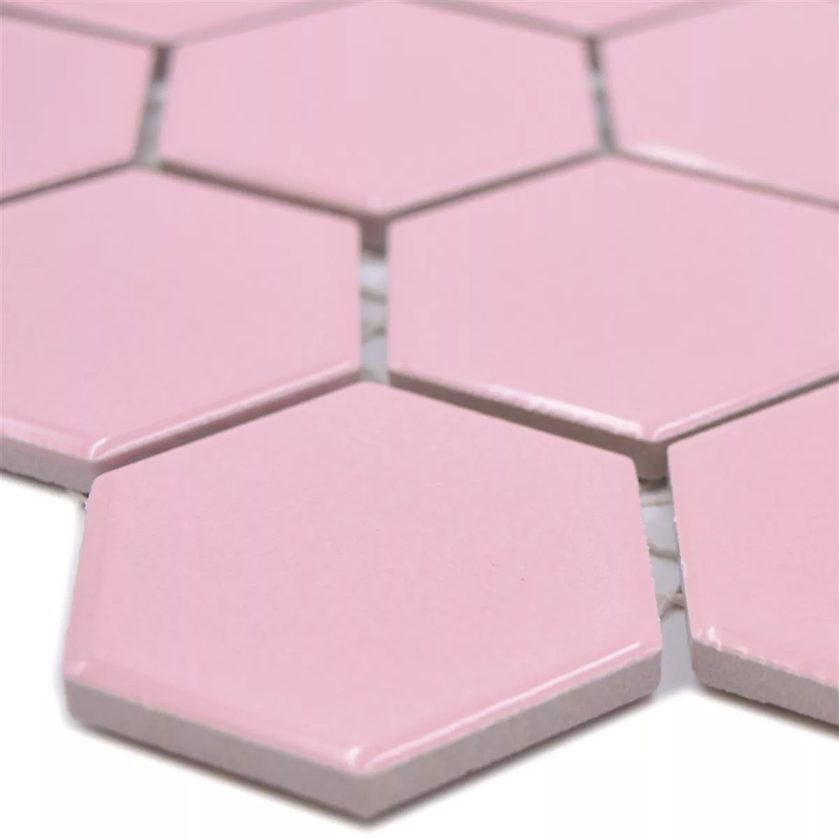 Mosaico Cerámico Salomon Hexagonales Rosa H51 Mosaico Cerámico Salomon Hexagonales Rosa H51