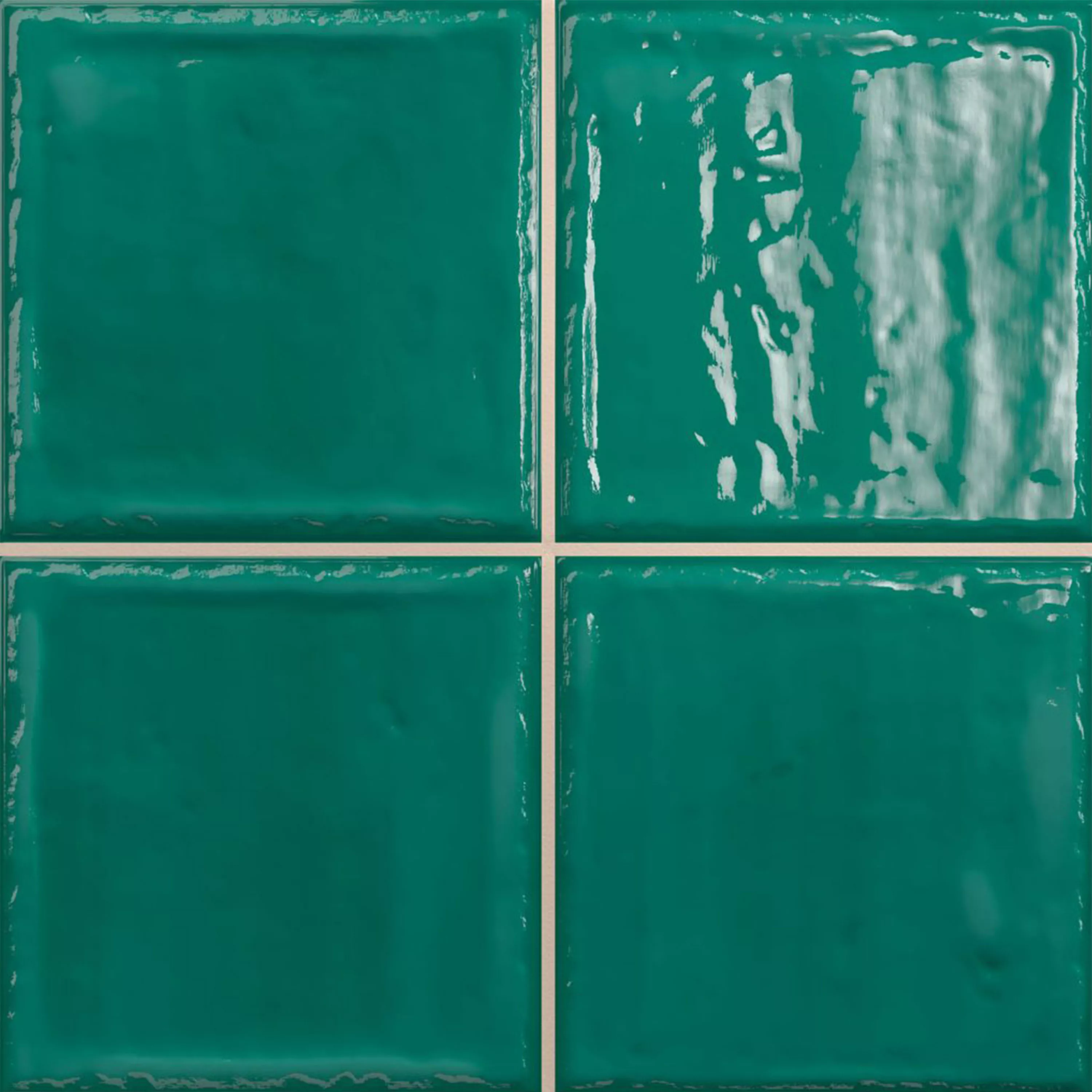 Revestimientos Verbania Brillante Corrugado Verde 20x20cm