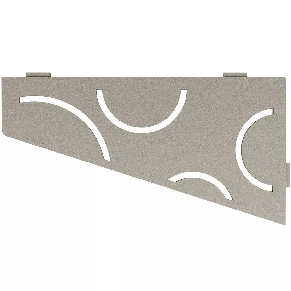 Estante de pared estante de ducha Schlüter cuadrado 15,4x29,5cm Curve gris