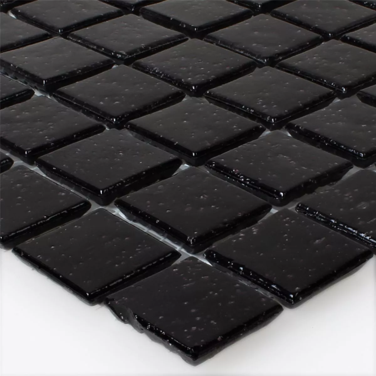 Azulejos De Mosaico Cristal Negro Uni 20x20x4mm Azulejos De Mosaico Cristal Negro Uni 20x20x4mm