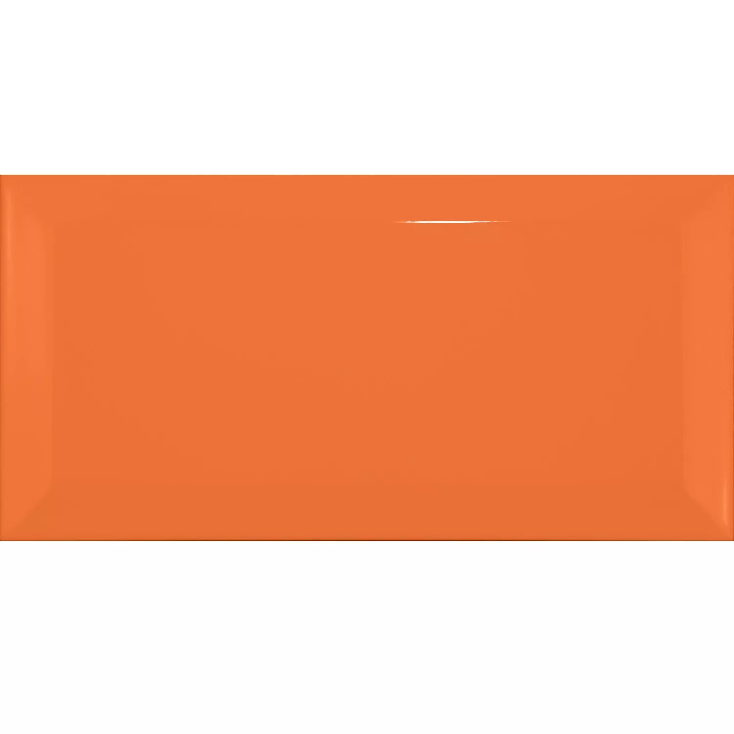 Azulejo de metro Naranja Brillante 7,5x15 cm Faceta Pitcox Naranja