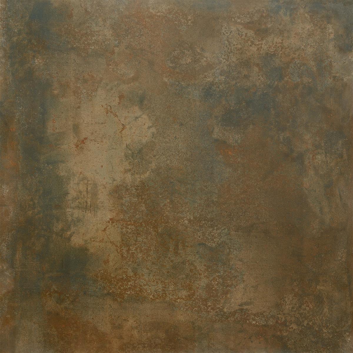 Pavimento Illusion Aspecto Metálico Lappato Cobre 120x120cm