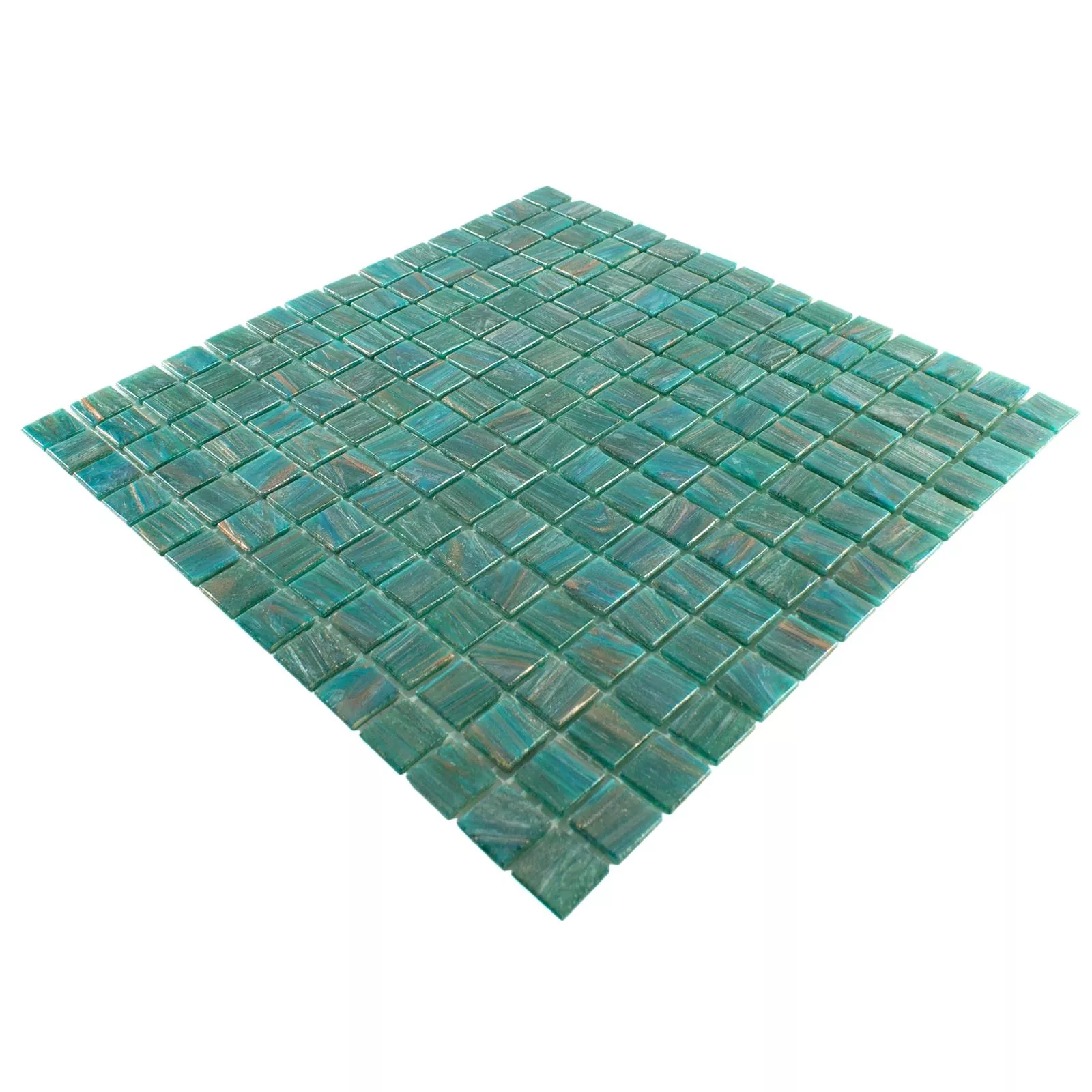 Cristal Azulejos De Mosaico Ogeday Efecto Oro Verde