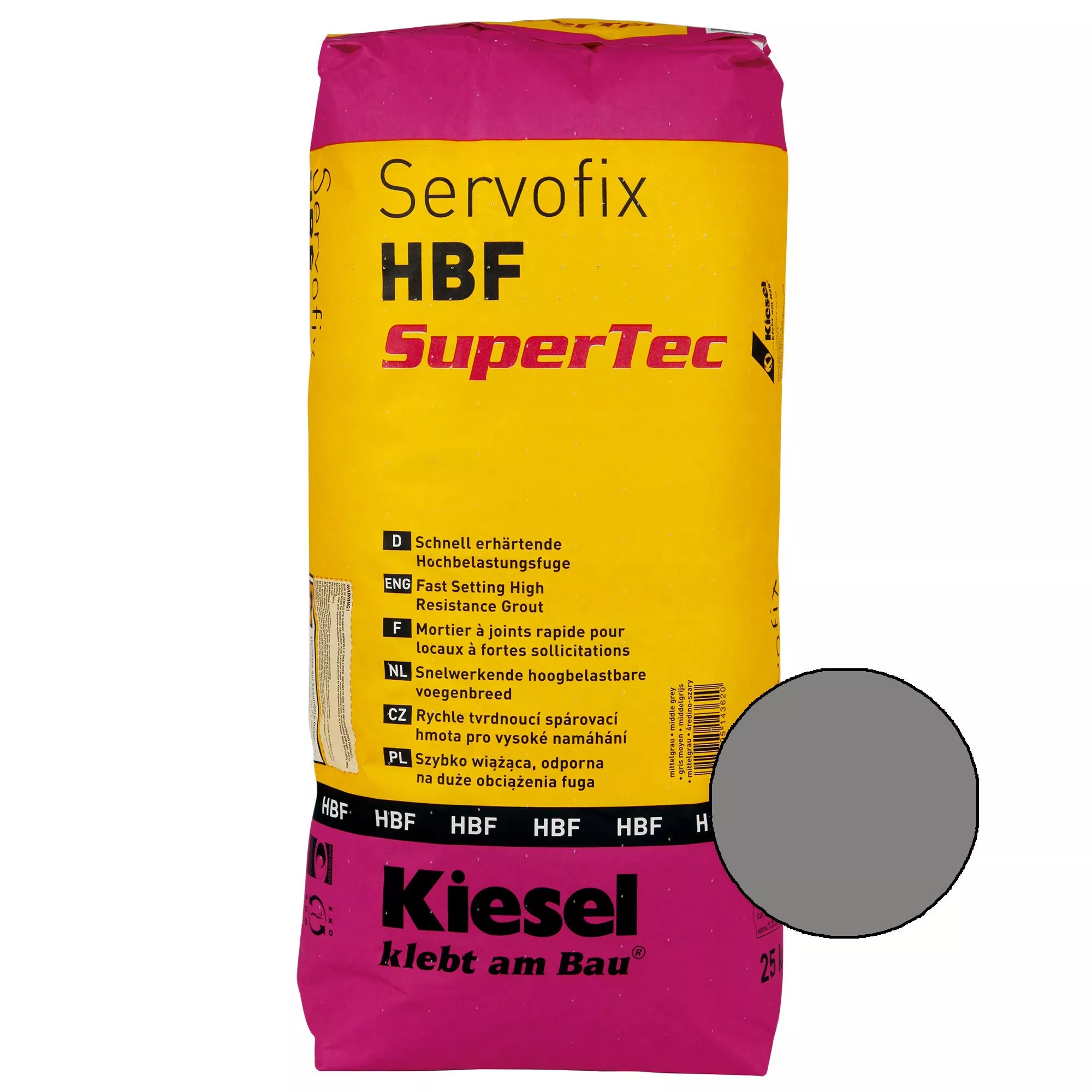 Kiesel Servofix HBF SuperTec Gris Claro 25KG