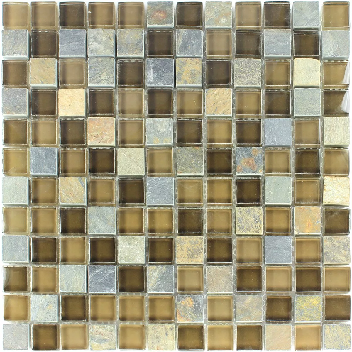 Azulejos De Mosaico Piedra Natural Cristal Mocca