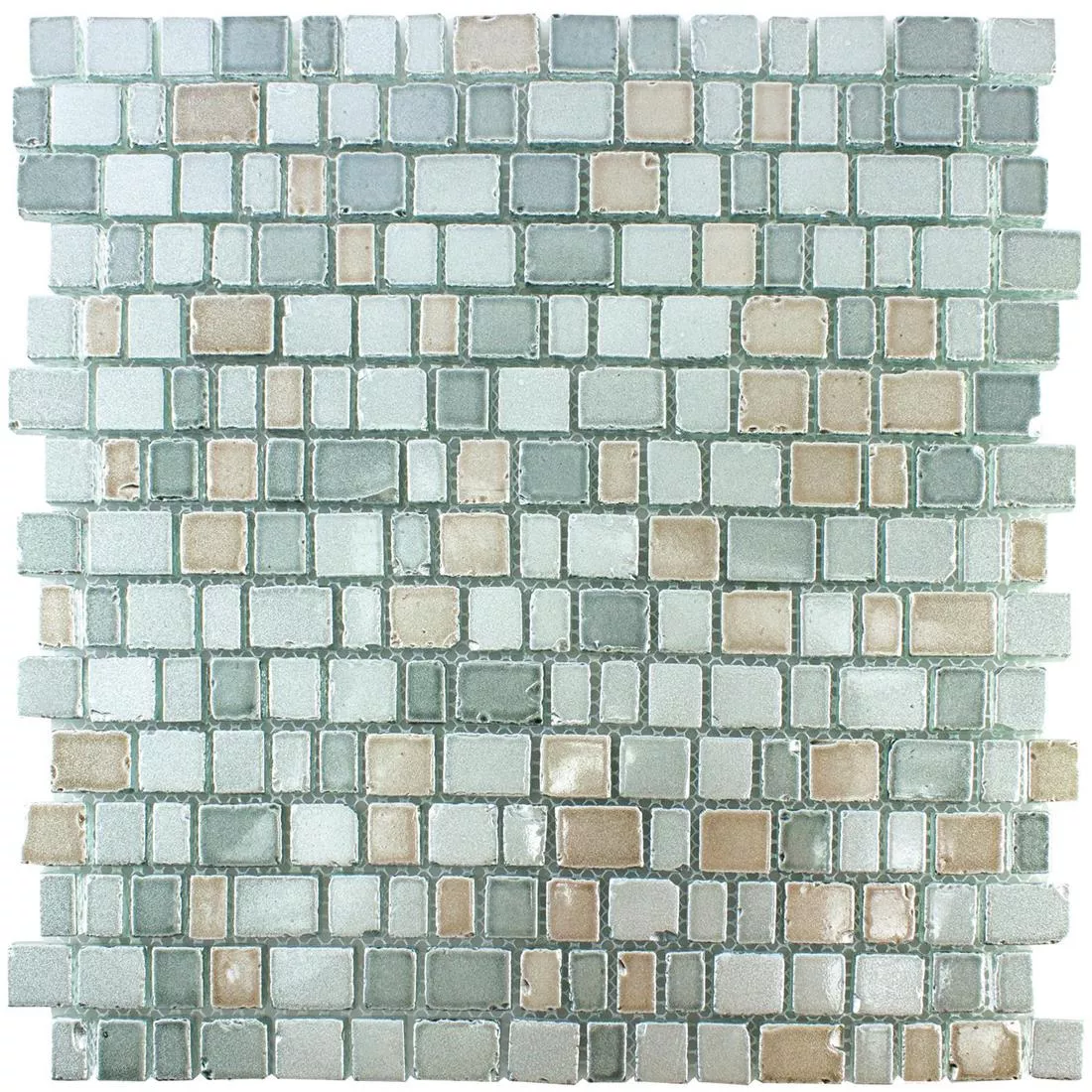 Cristal Azulejos De Mosaico Economy Gris Beige