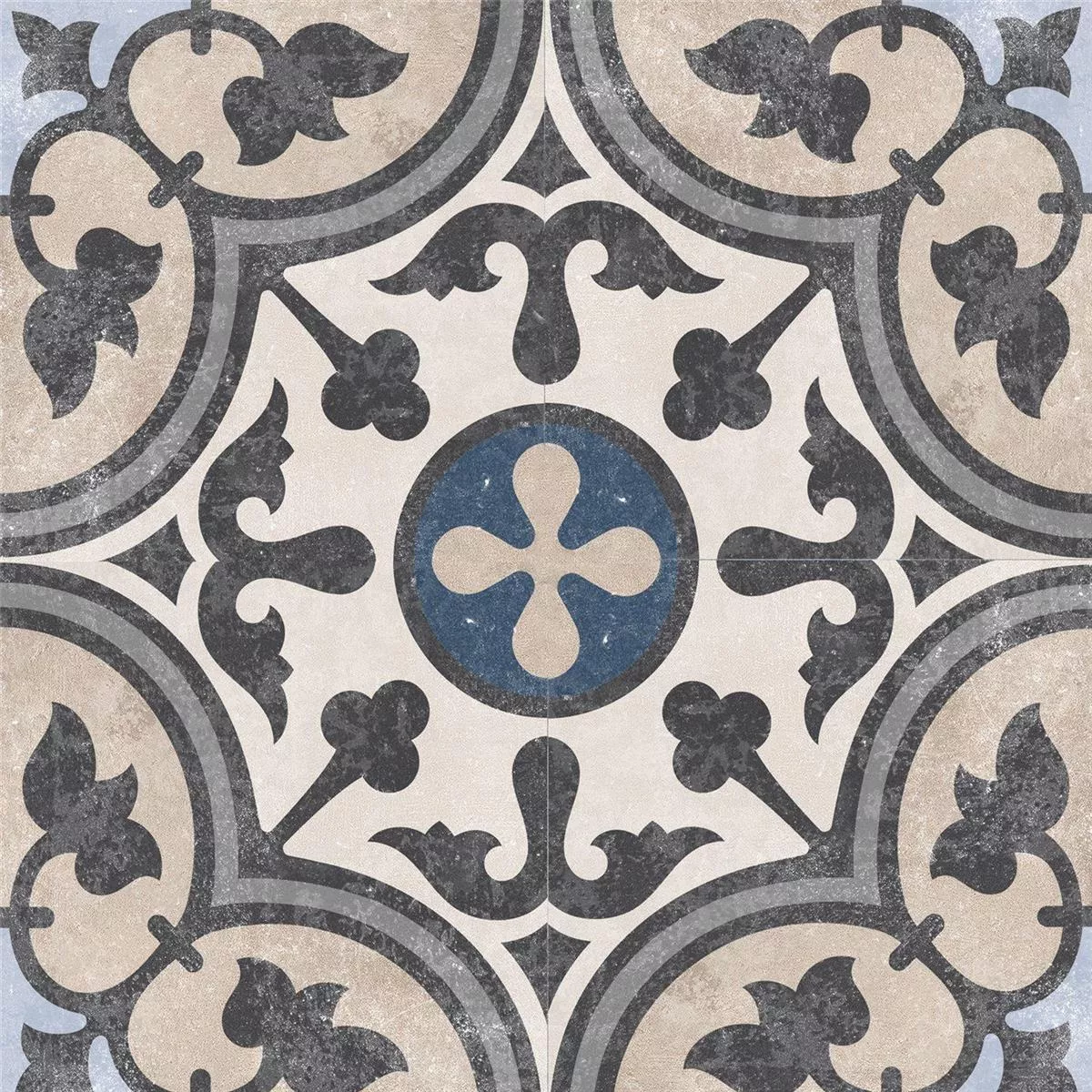Azulejos De Cemento Aspecto Retro Toulon Pavimento Luisa 18,6x18,6cm