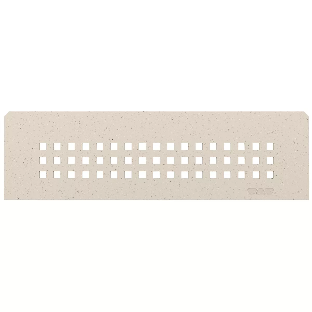 Estantería de pared rectangular Schlüter de 30x8,7 cm, cuadrada, color marfil.