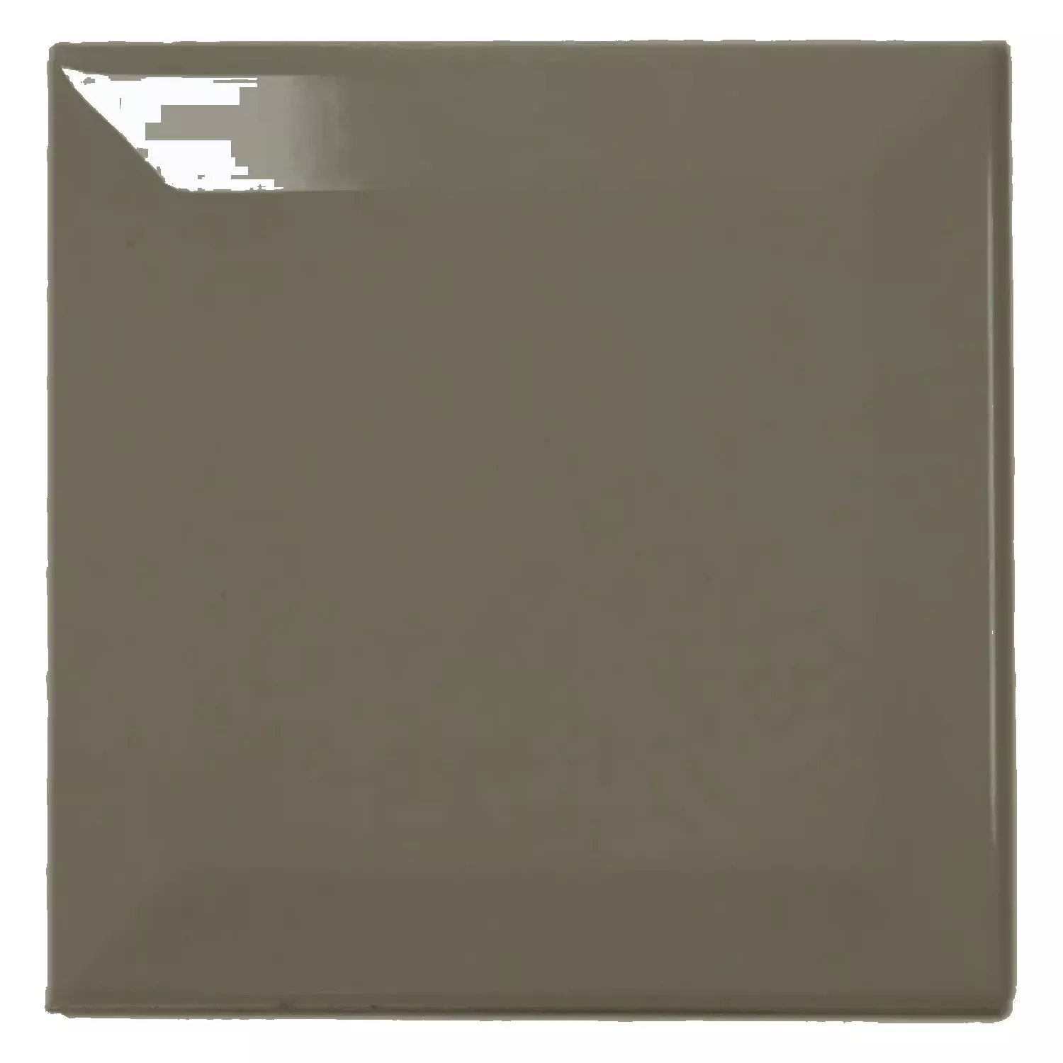 Azulejo de metro Gris Brillante 10x10 cm Faceta Catarina Dark Grey