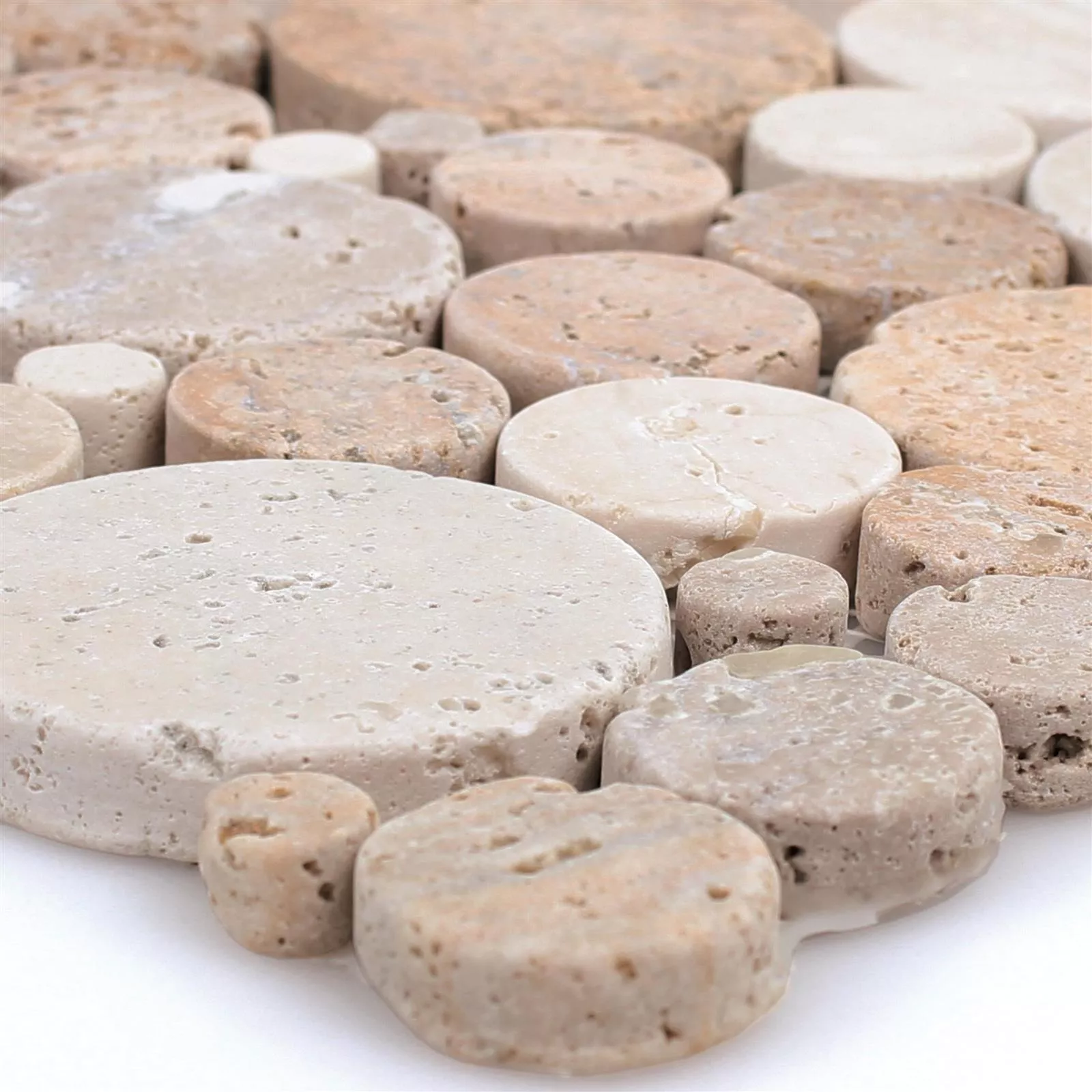 Travertino Mosaico De Piedra Natural Franklin Oro Beige Blanco Travertino Mosaico De Piedra Natural Franklin Oro Beige Blanco