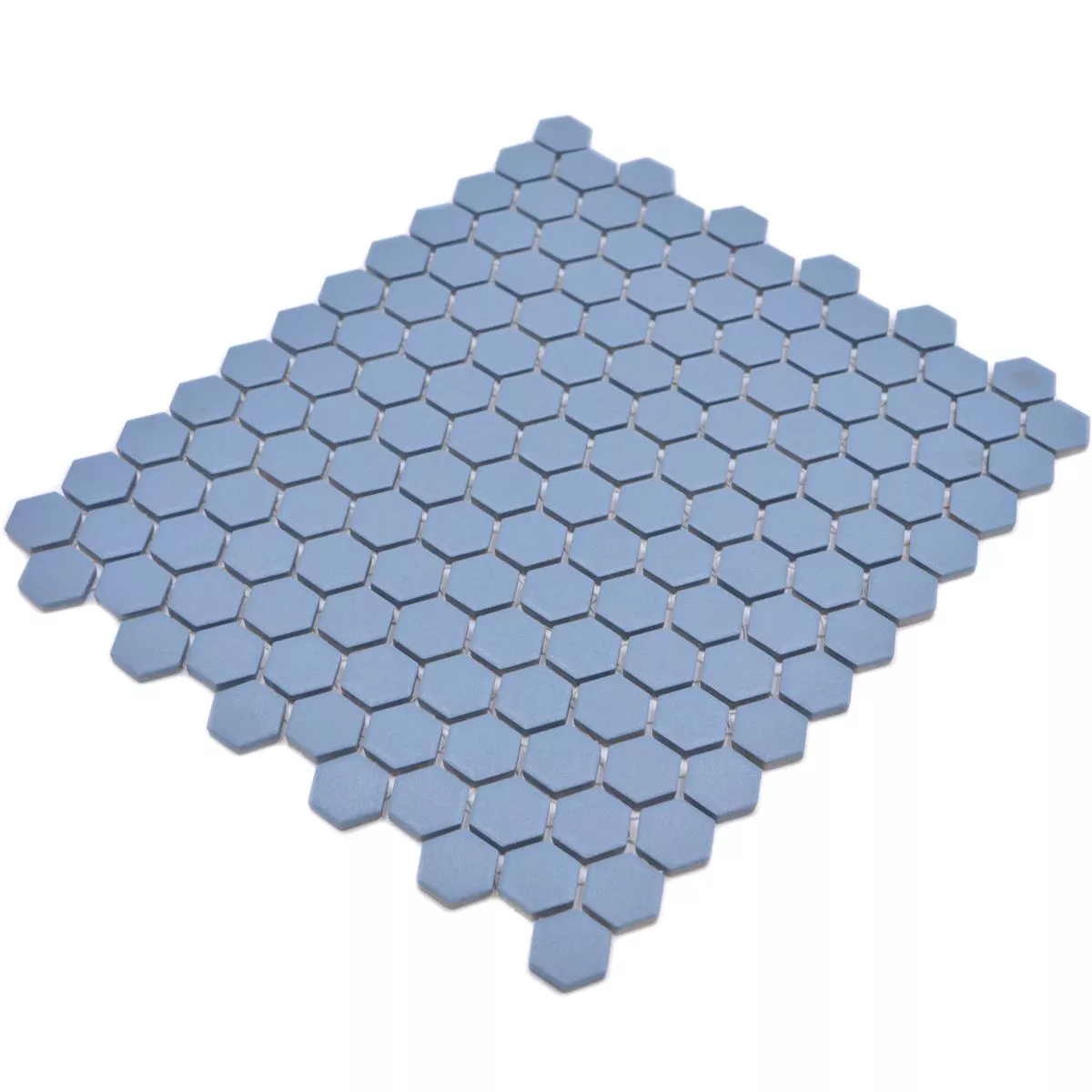 Mosaico Cerámico Bismarck R10B Hexagonales Azul H23