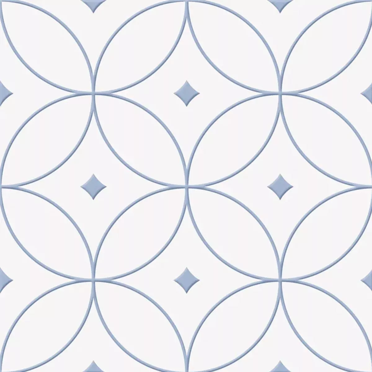 Skyros Azul Blanco 25x25 cm