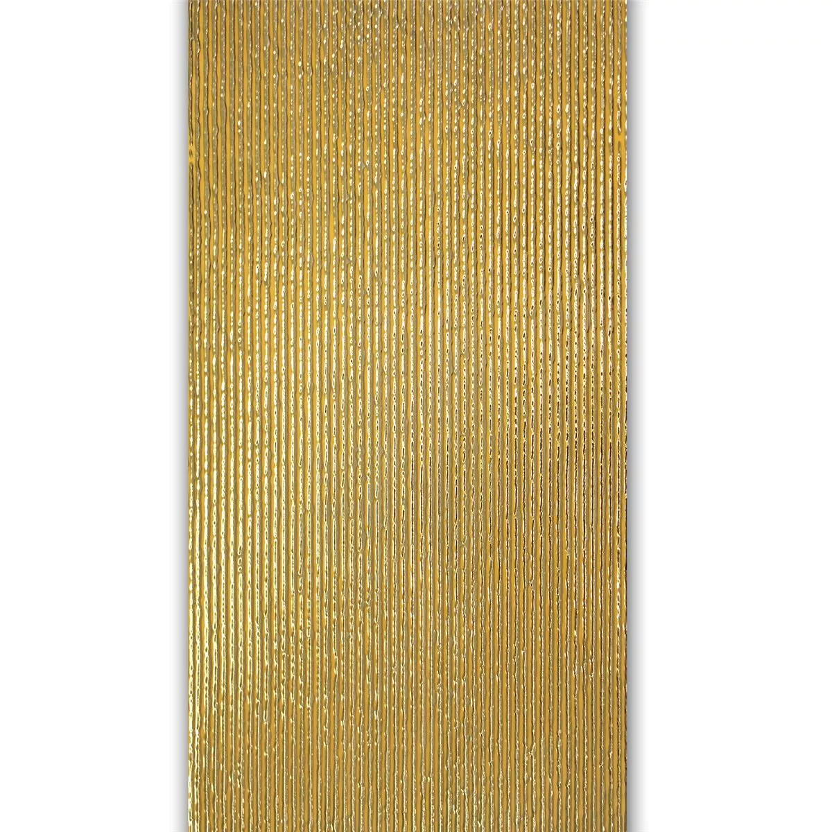 Pared Decoración Azulejos Oro 30x60cm