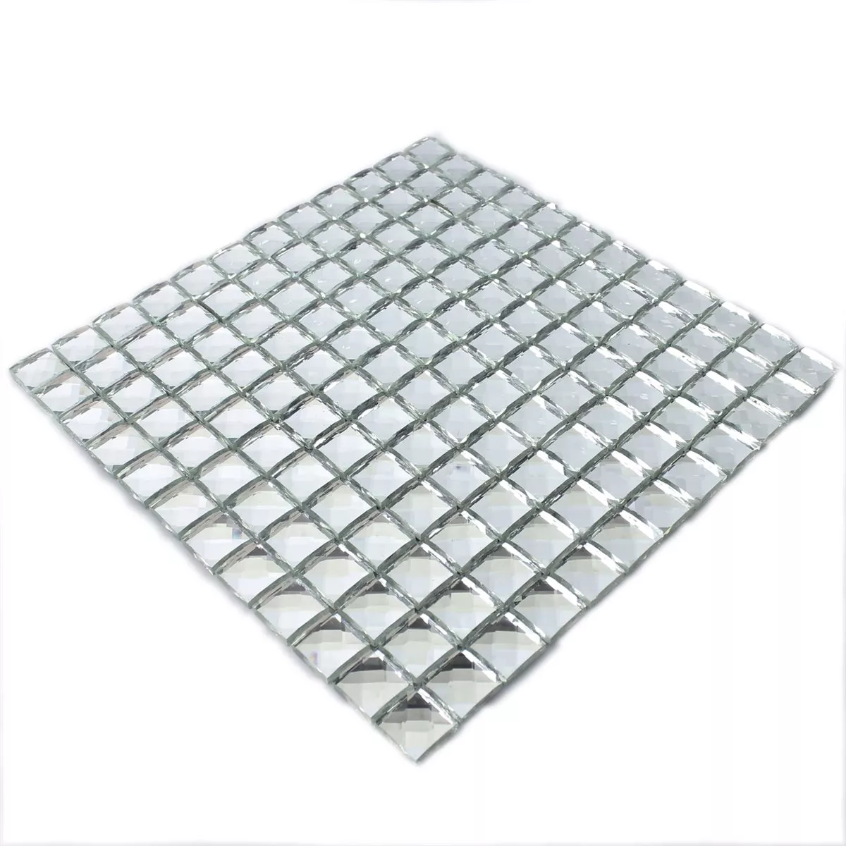 Azulejos De Mosaico Cristal Brilliant Blanco