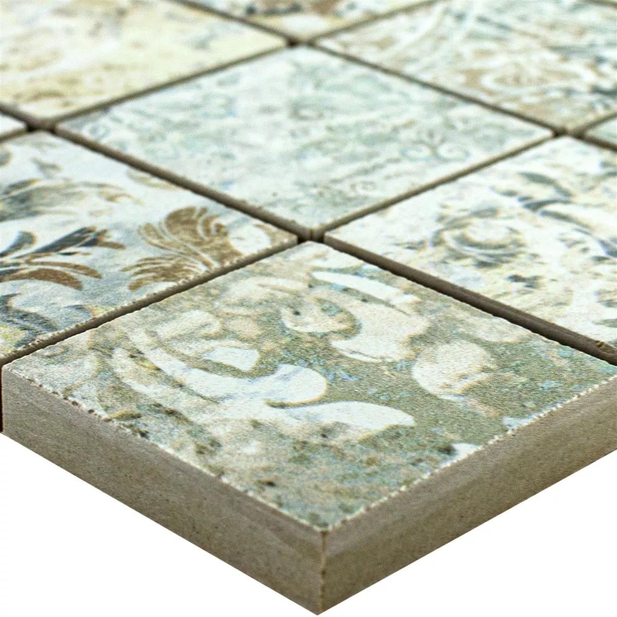 Mosaico Cerámico Azulejos Bellona Efecto Colorido 47x47mm
