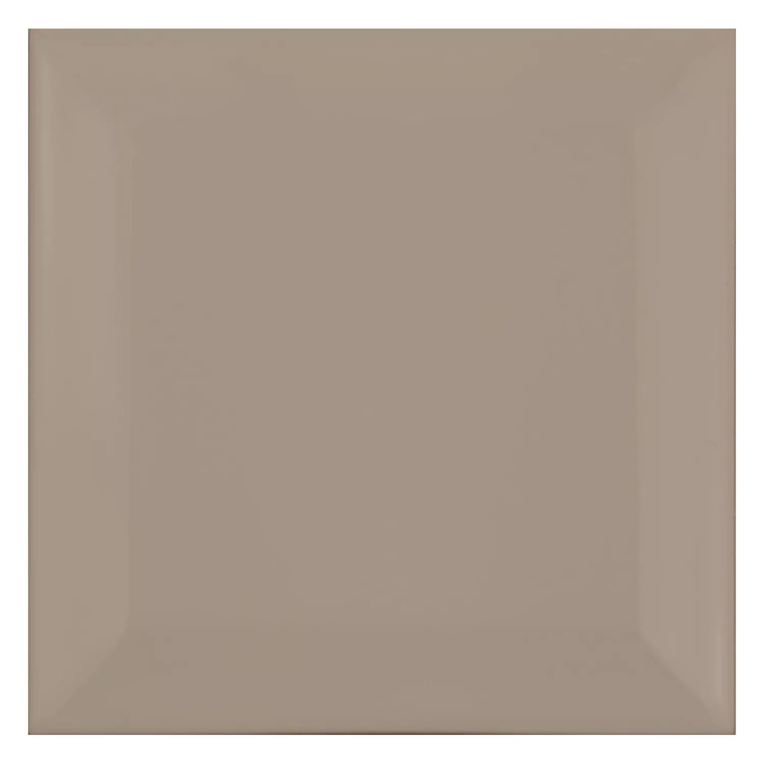 Azulejo de metro Marrón Mate 10x10 cm Faceta Catarina Mink