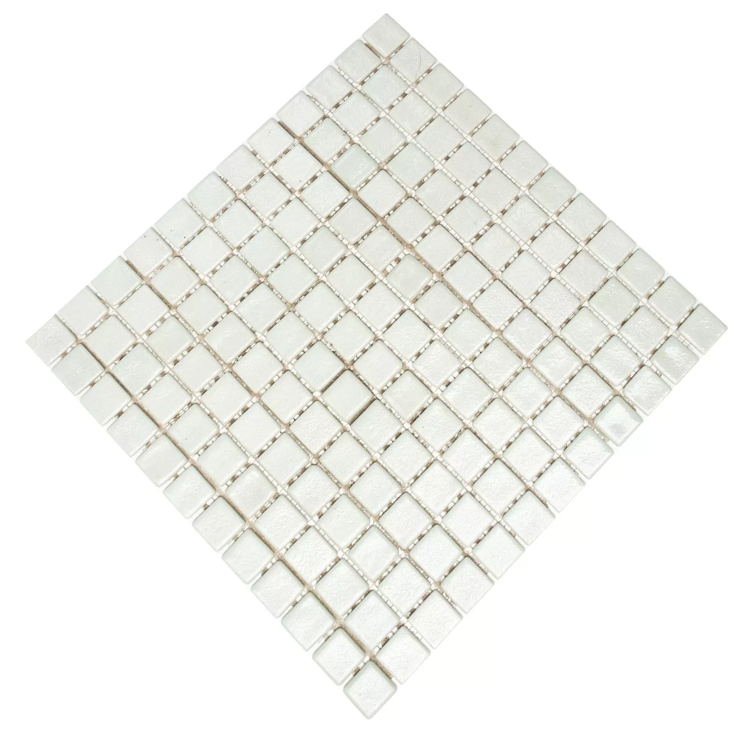 Mosaico De Cristal Azulejos Blanco Uni Antideslizante