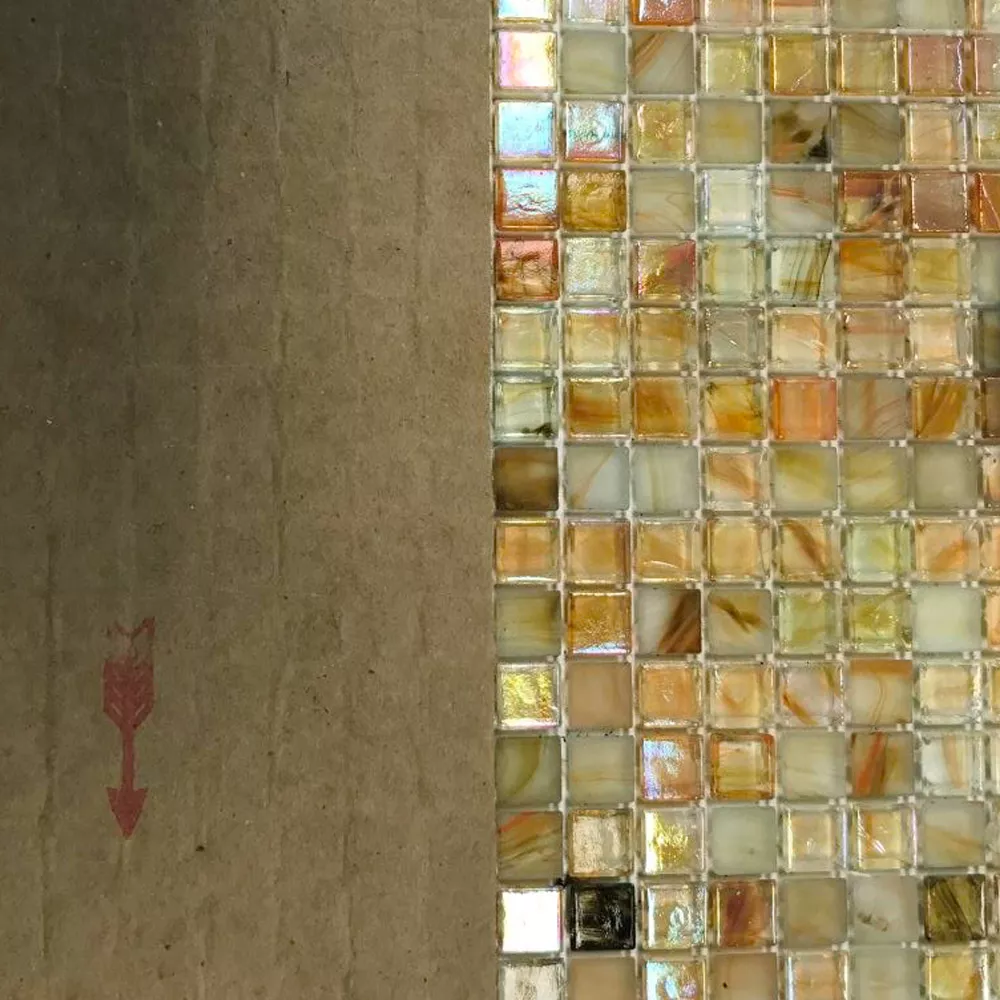 Muestra Cristal Piscina Azulejos De Mosaico Pergamon Beige