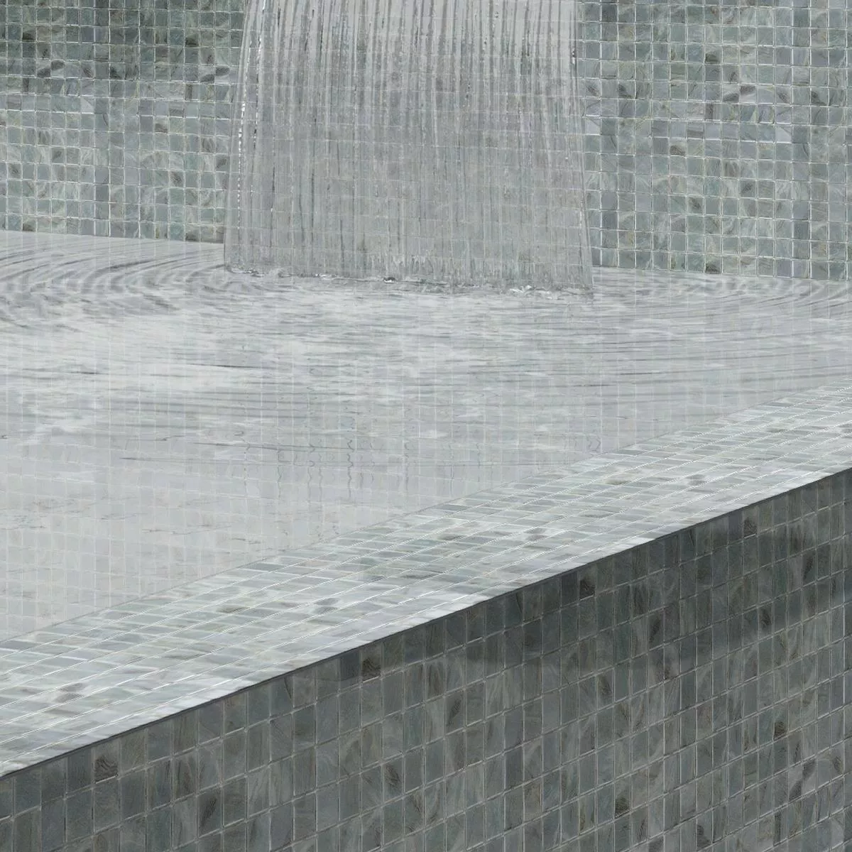 Cristal Piscina Mosaico Alassio Gris 25