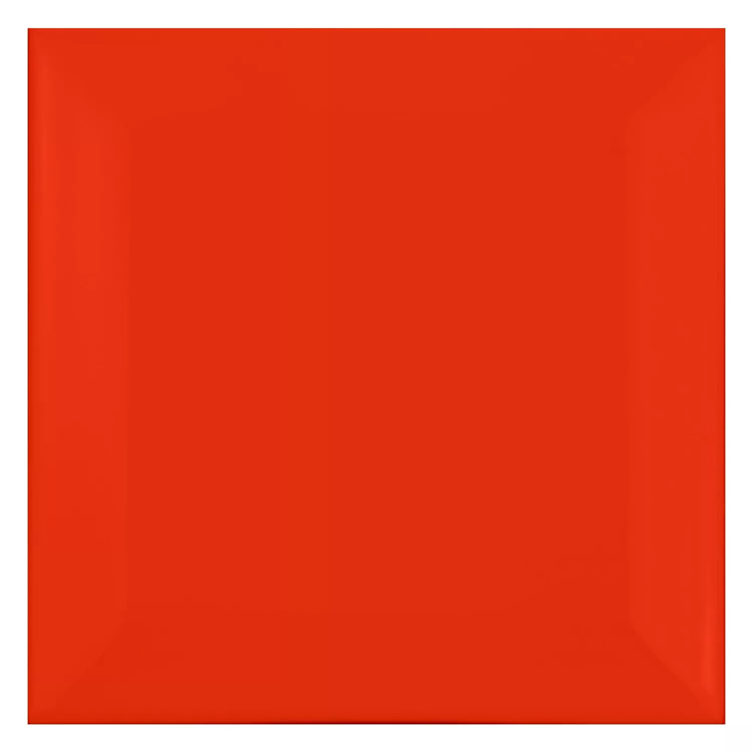 Azulejo de metro Rojo Mate 10x10 cm Faceta Catarina Rojo