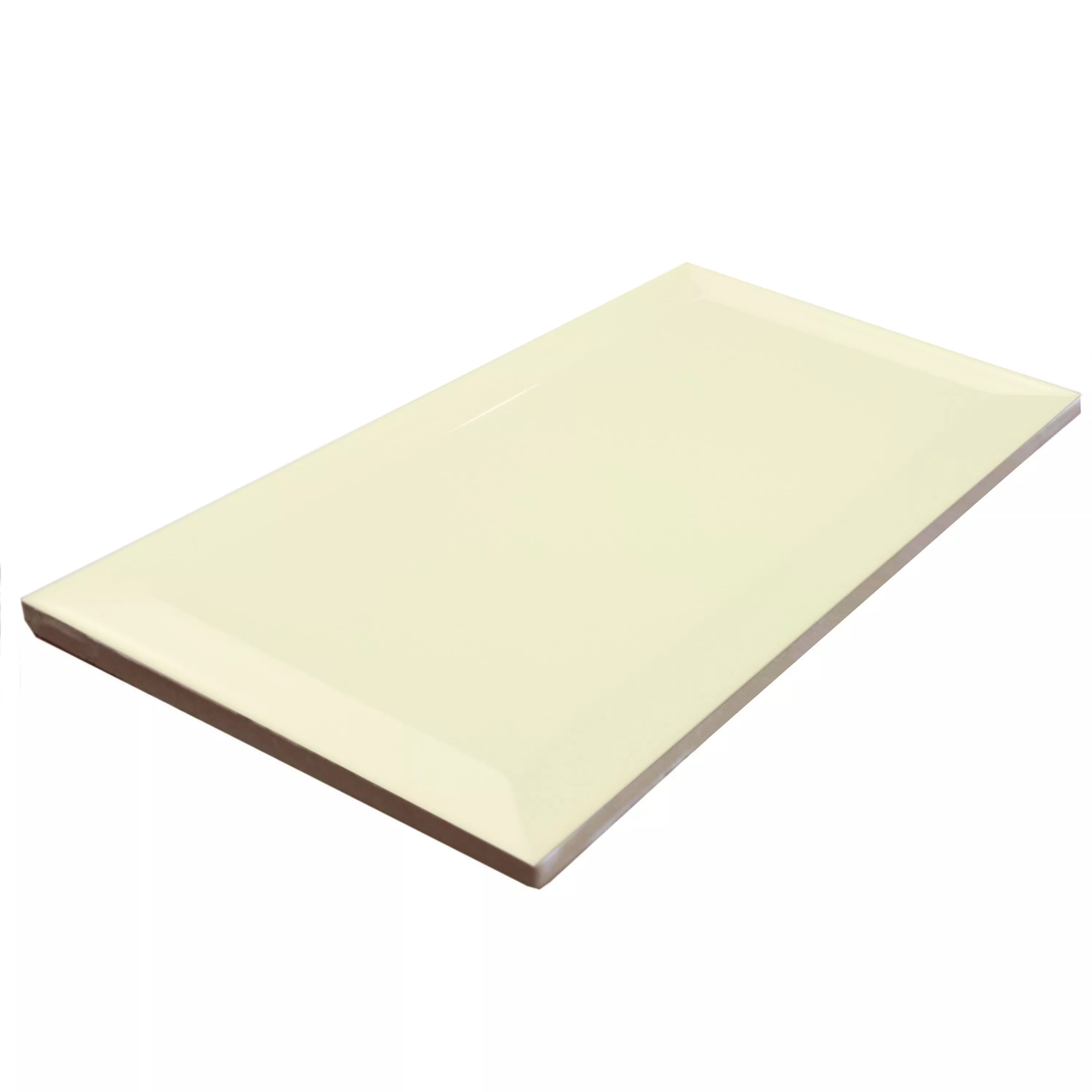 Muestra Metro Revestimientos Brussel Faceta 10x20x0,7cm Crema Joy