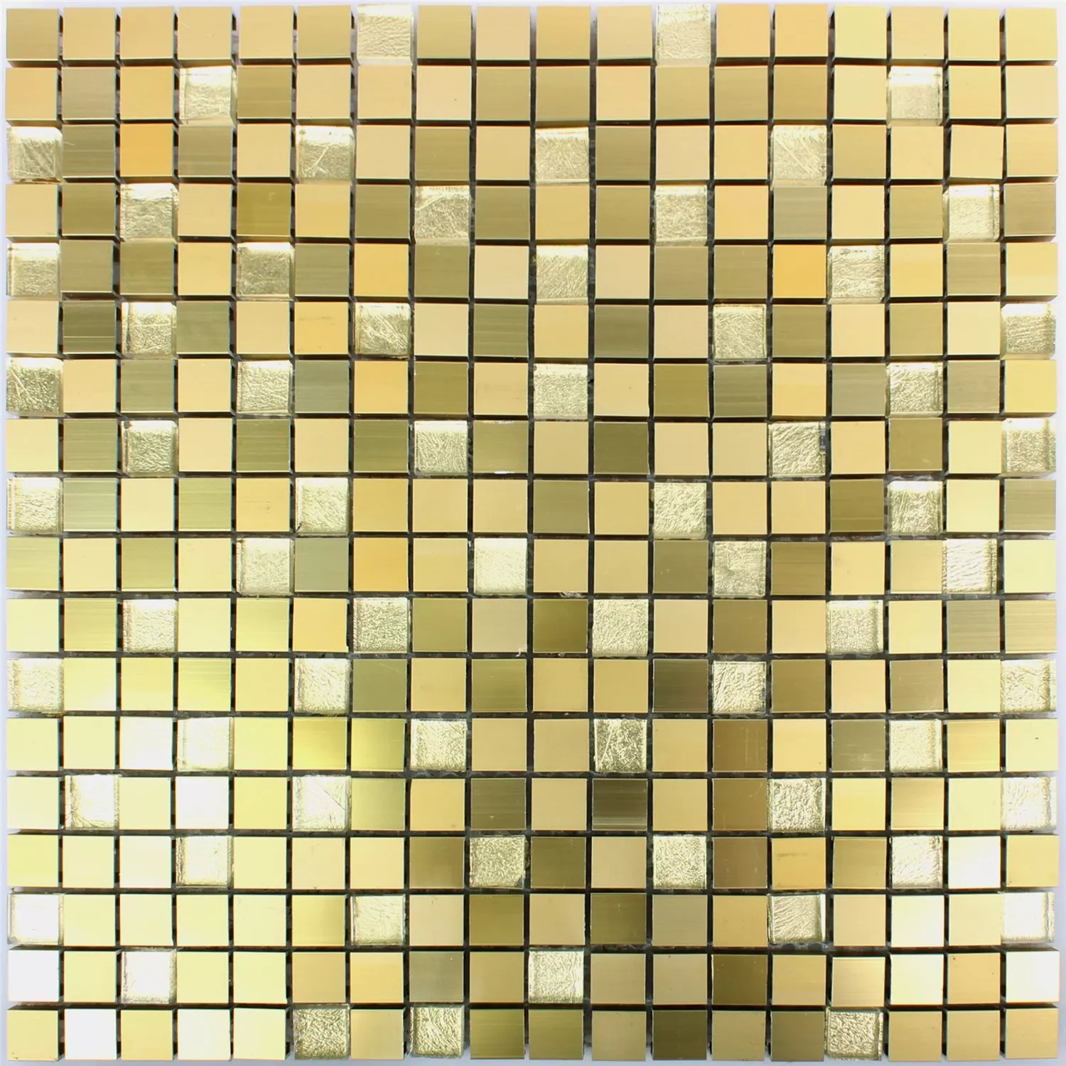 Azulejos De Mosaico Lissabon Auminio Cristal Mezcla Oro