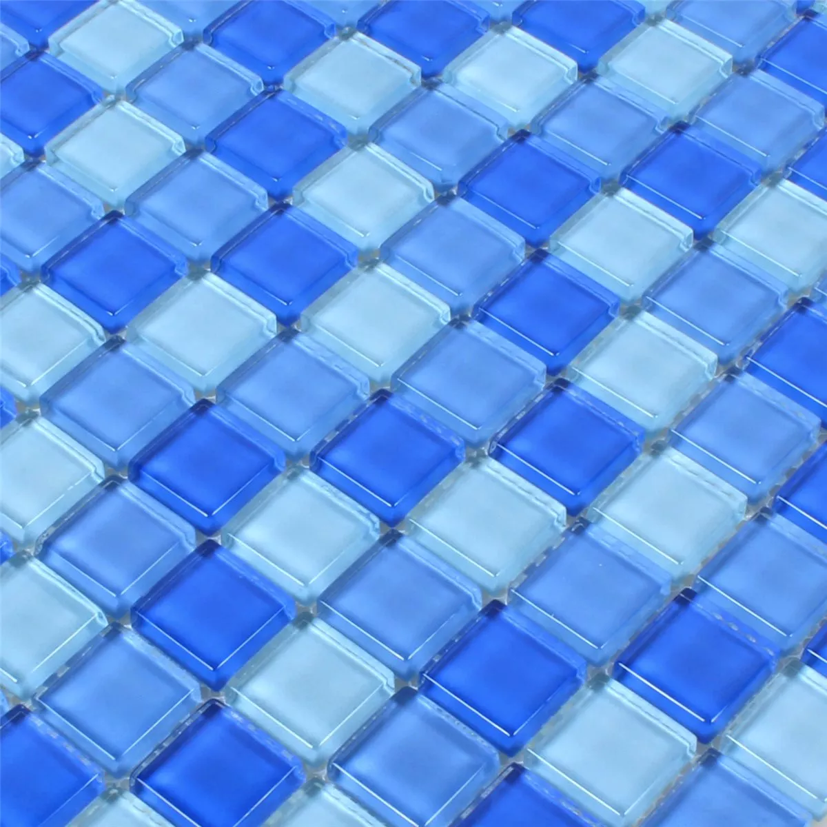 Azulejos De Mosaico Neptune Azul Mezcla