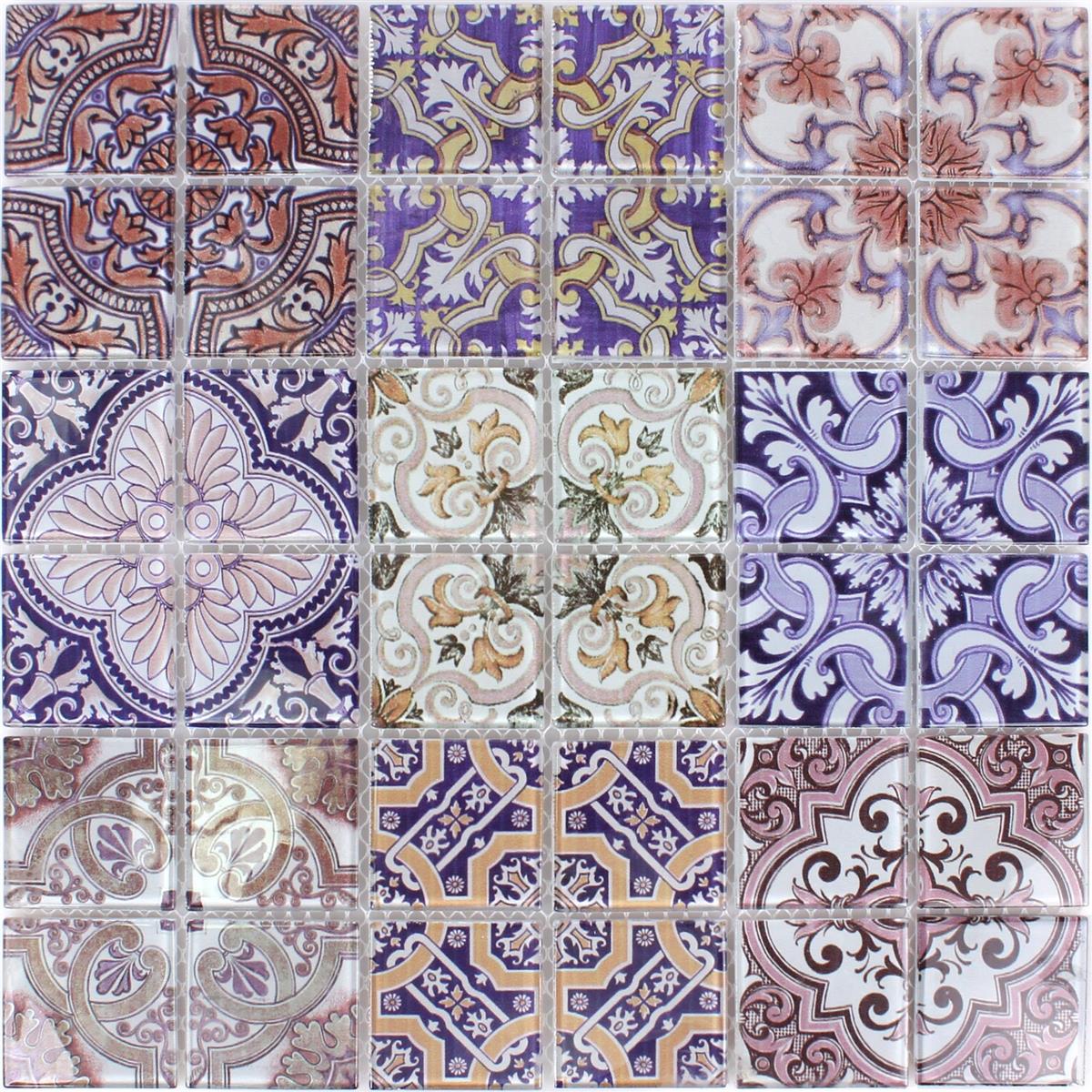 Mosaico De Cristal Azulejos Salvador Colorido