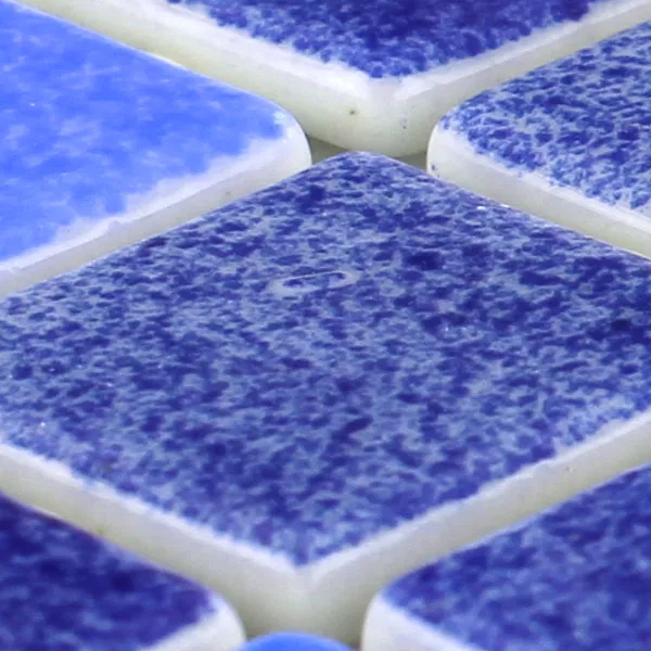 Cristal Piscina Mosaico 25x25x4mm Azul Mezcla Cristal Piscina Mosaico 25x25x4mm Azul Mezcla
