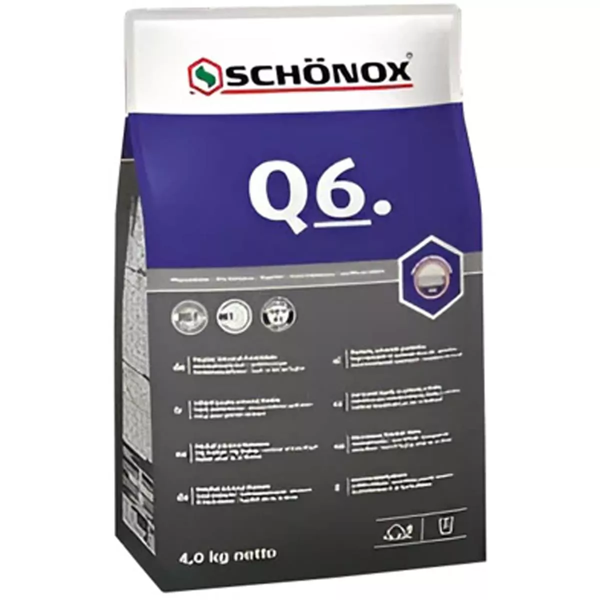 Fliesenkleber Schönox Q6 Universal Pulverkleber 4 Kg