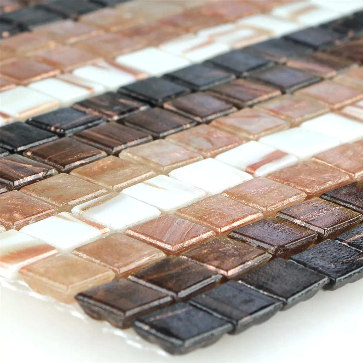 Azulejos De Mosaico Cristal Efecto Stripe Multi Mezcla