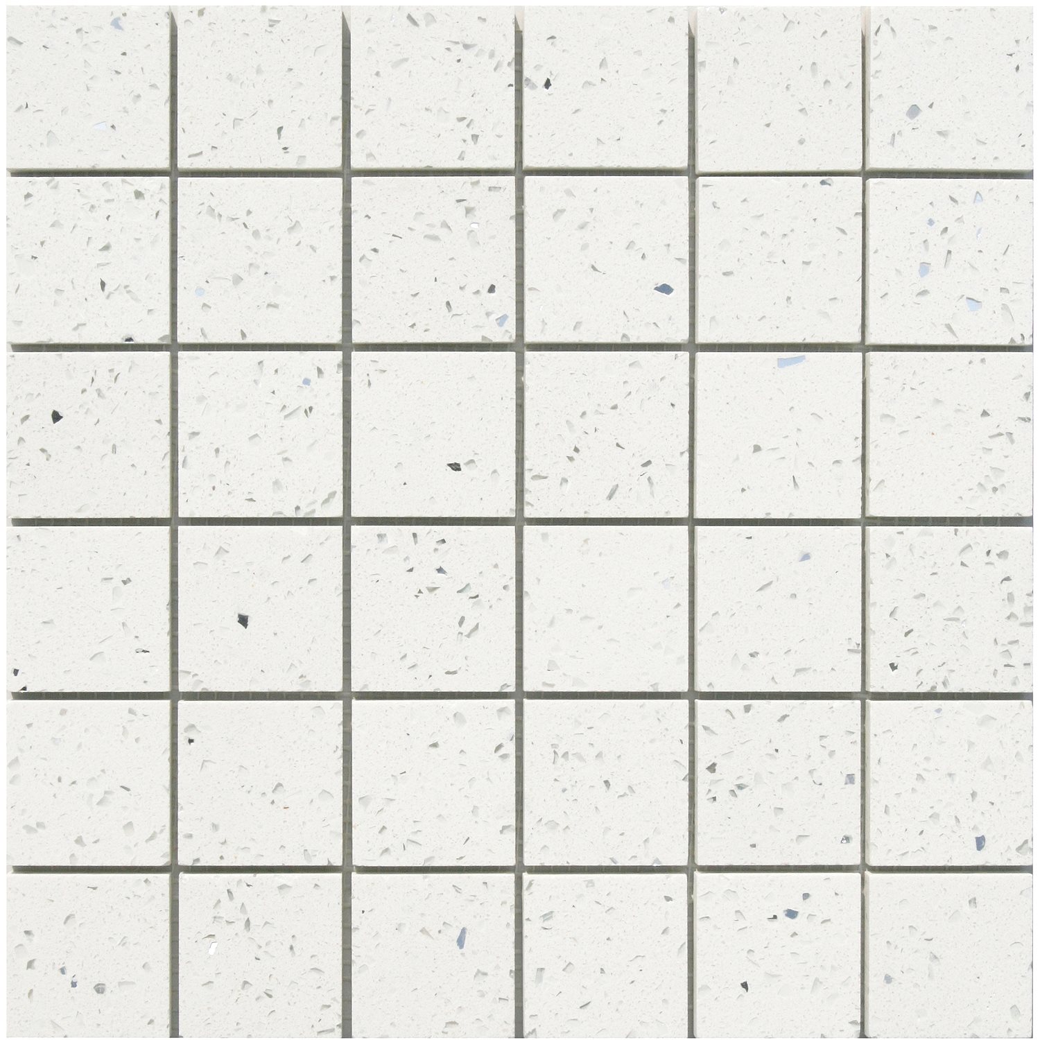 Azulejos De Mosaico Cuarzo Composite Blanco
