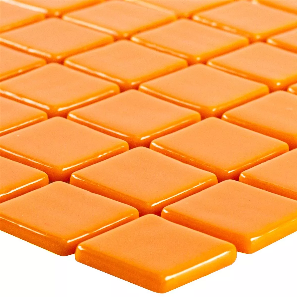 Cristal Pool Piscina Mosaico Pixley Naranja