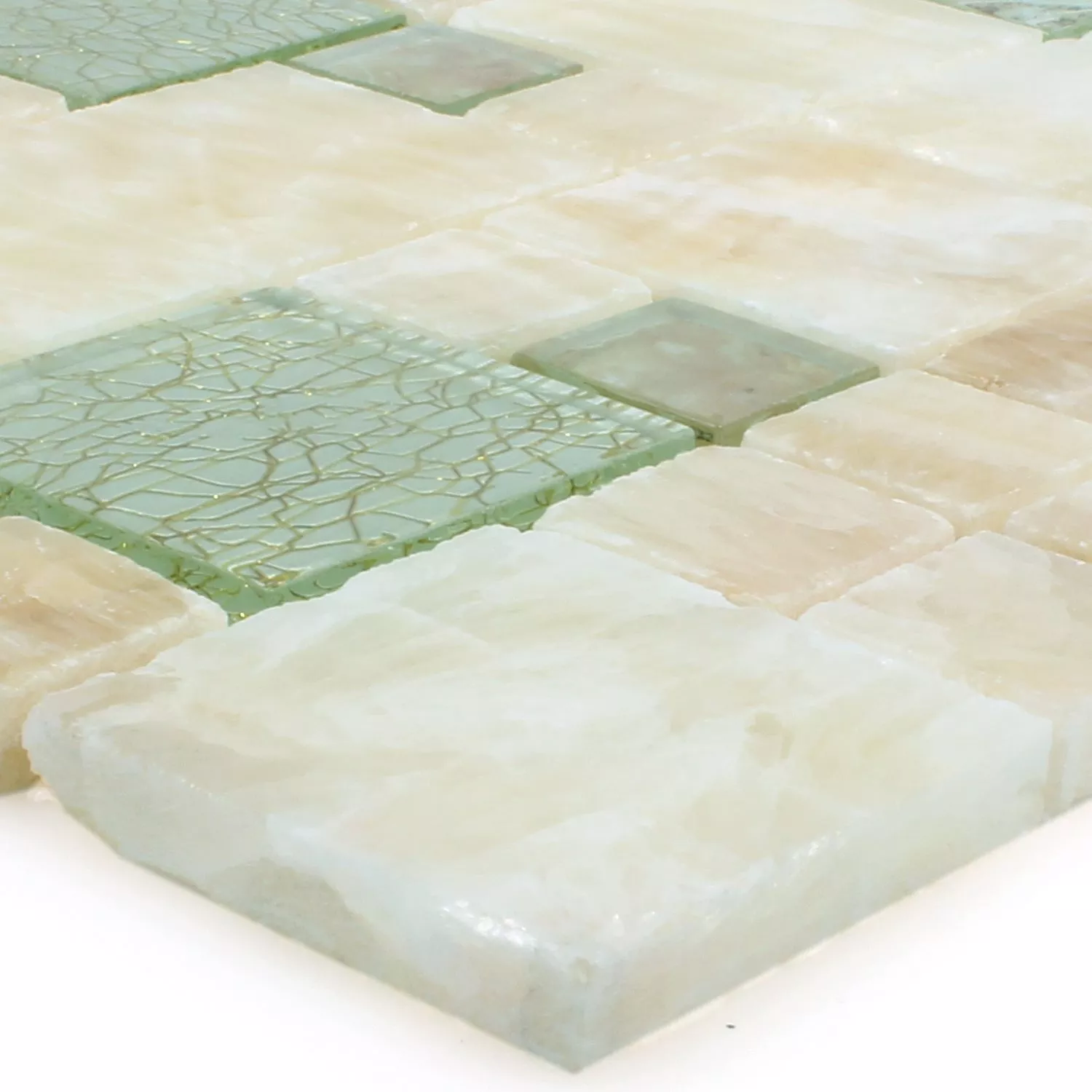 Azulejos De Mosaico Onyx Larinera Oro Mezcla