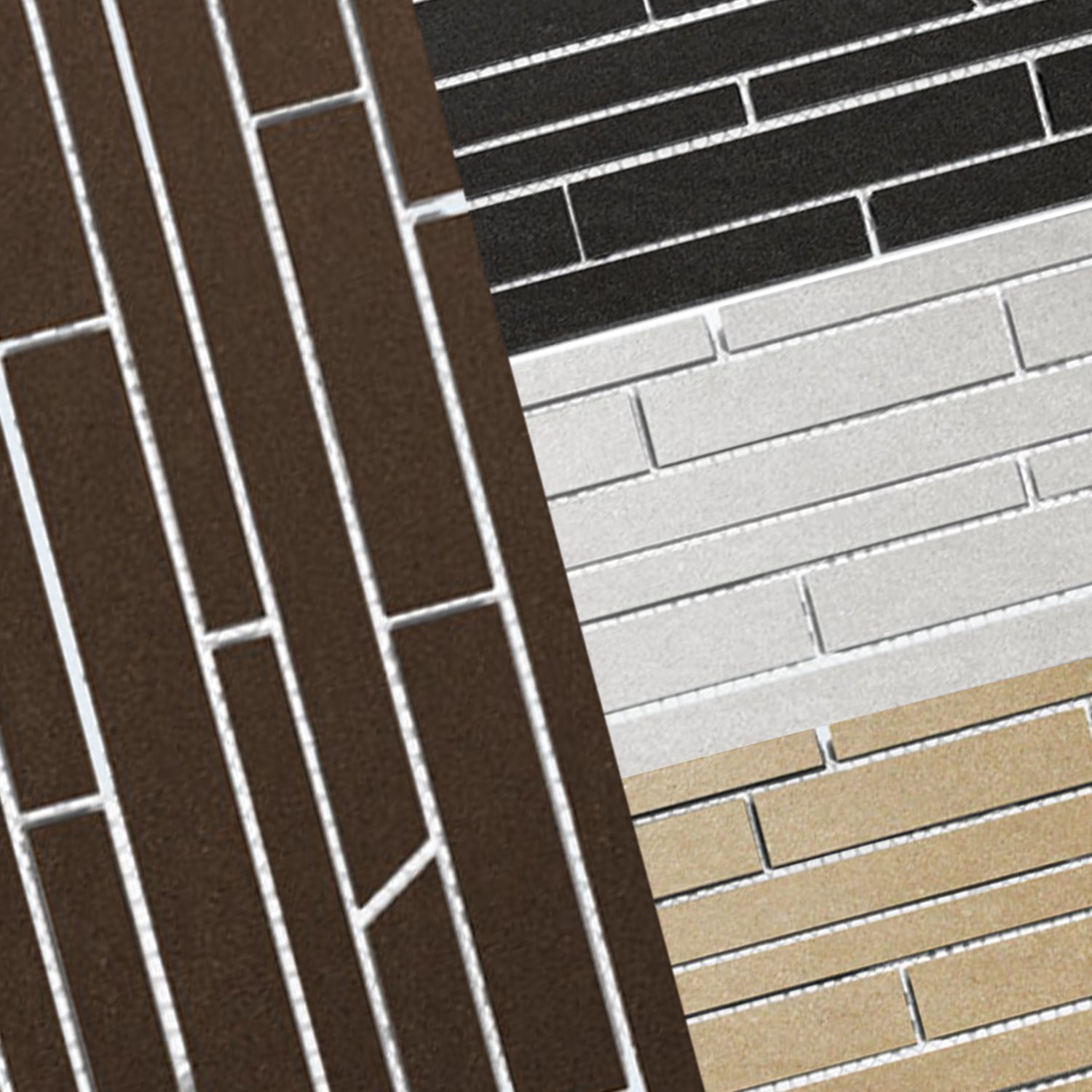 Azulejos De Mosaico Teros Oblicuo Cortado
