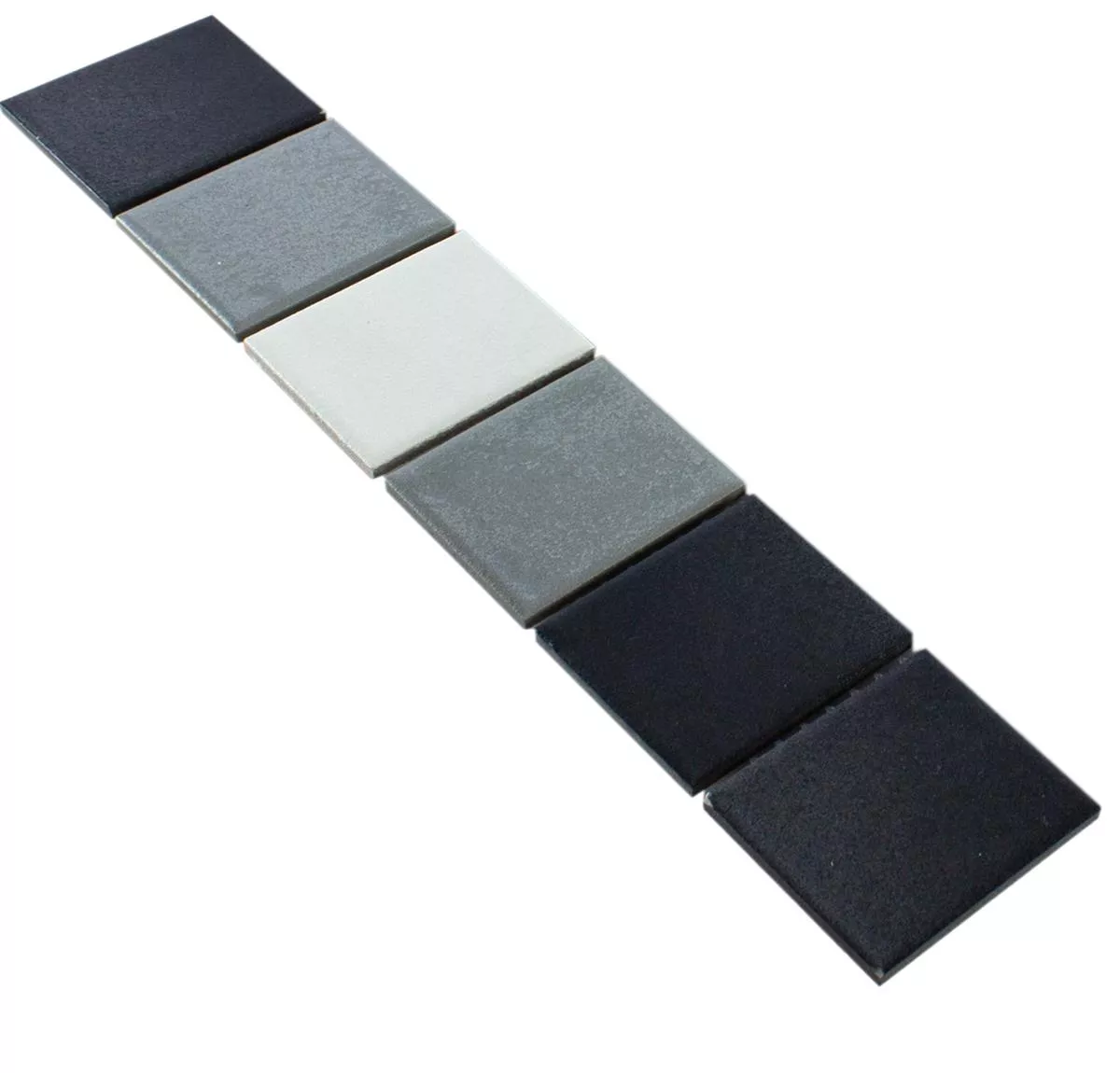 Cerámica Azulejos Borde Tirana Gris Negro Cerámica Azulejos Borde Tirana Gris Negro