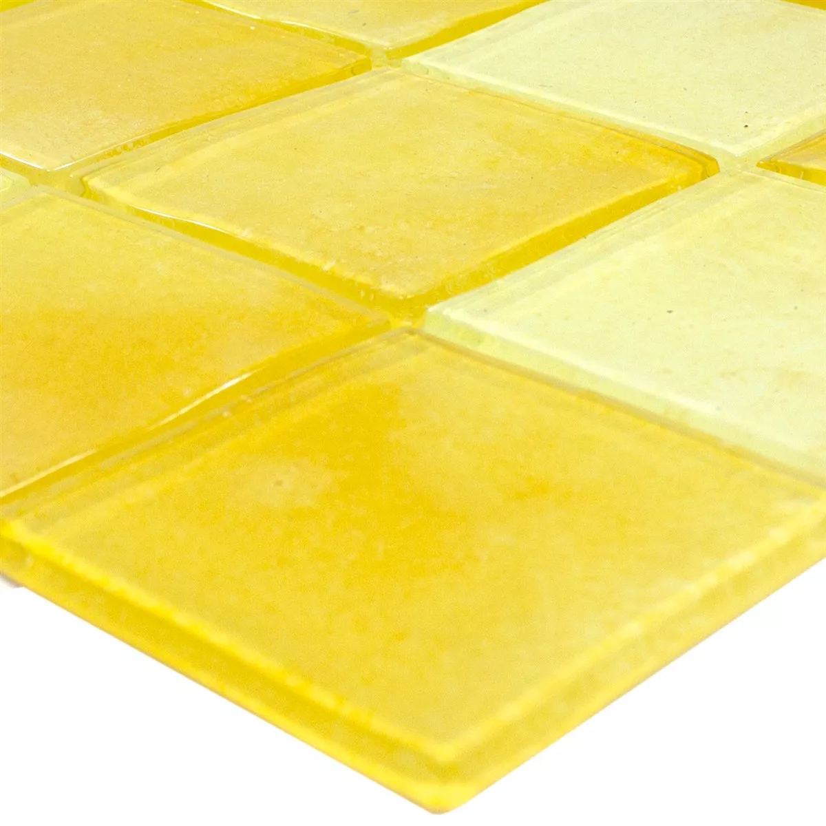 Mosaico de Cristal Argos Amarillo 48x48x4 mm