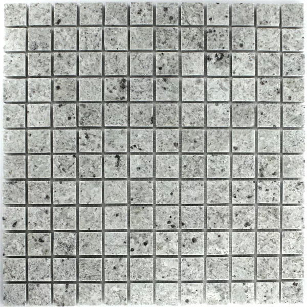 Azulejos De Mosaico Granito 23x23x8mm Gris Blanco