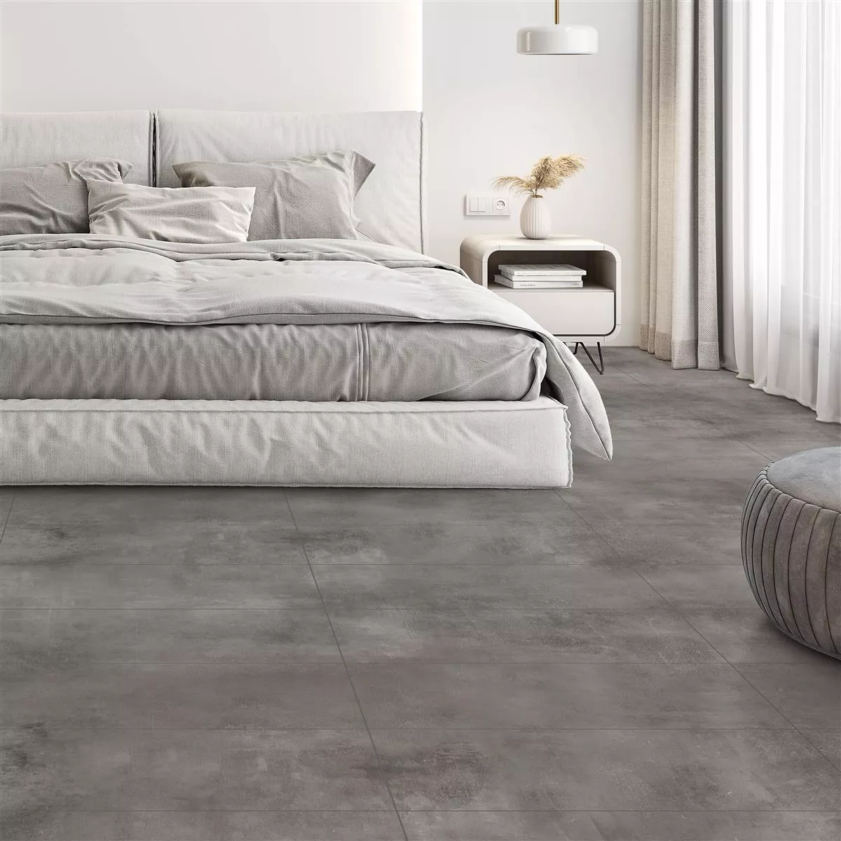 Muestra Pavimento Castlebrook Aspecto de Piedra Gris 30x60cm