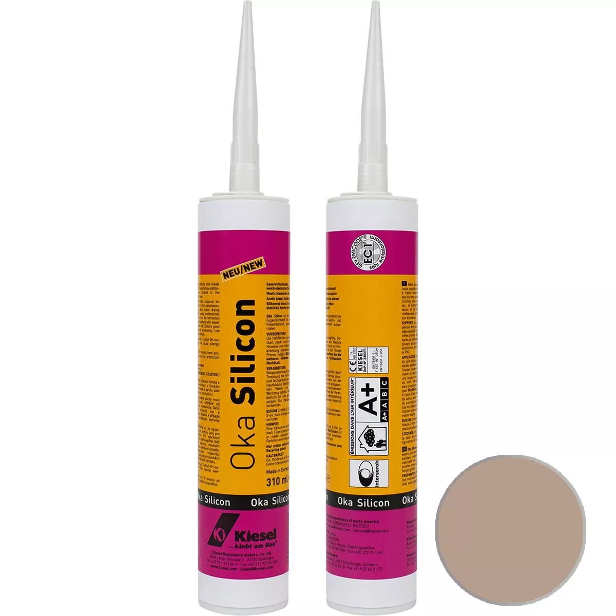 OKA SILICON junta de silicona Desert Sand 310 ml