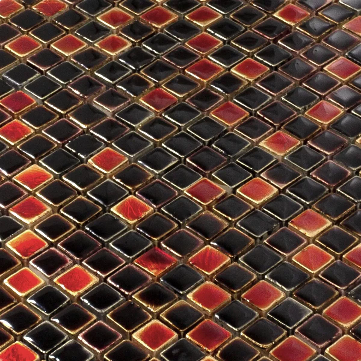 Piedra Natural Azulejos De Mosaico Firestone Rojo Mix