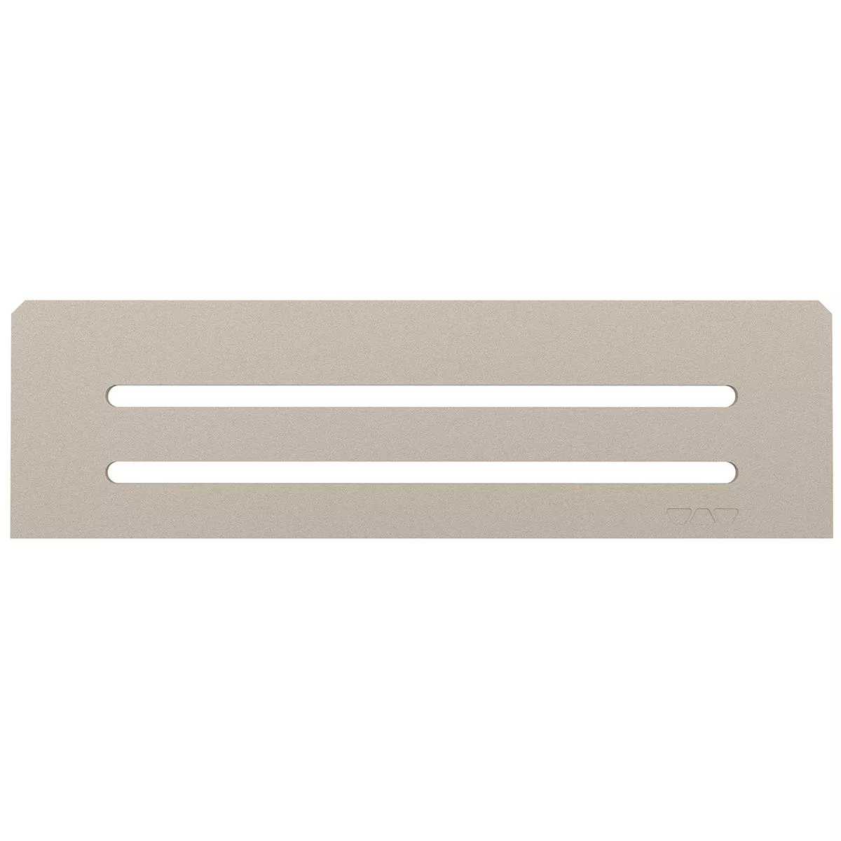 Estantería de pared rectangular Schlüter de 30x8,7 cm, modelo Wave Cream