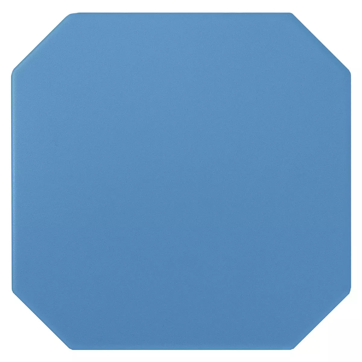 Muestra Azulejos De Gres Azulejos Genexia Uni Azul Octágono 20x20cm