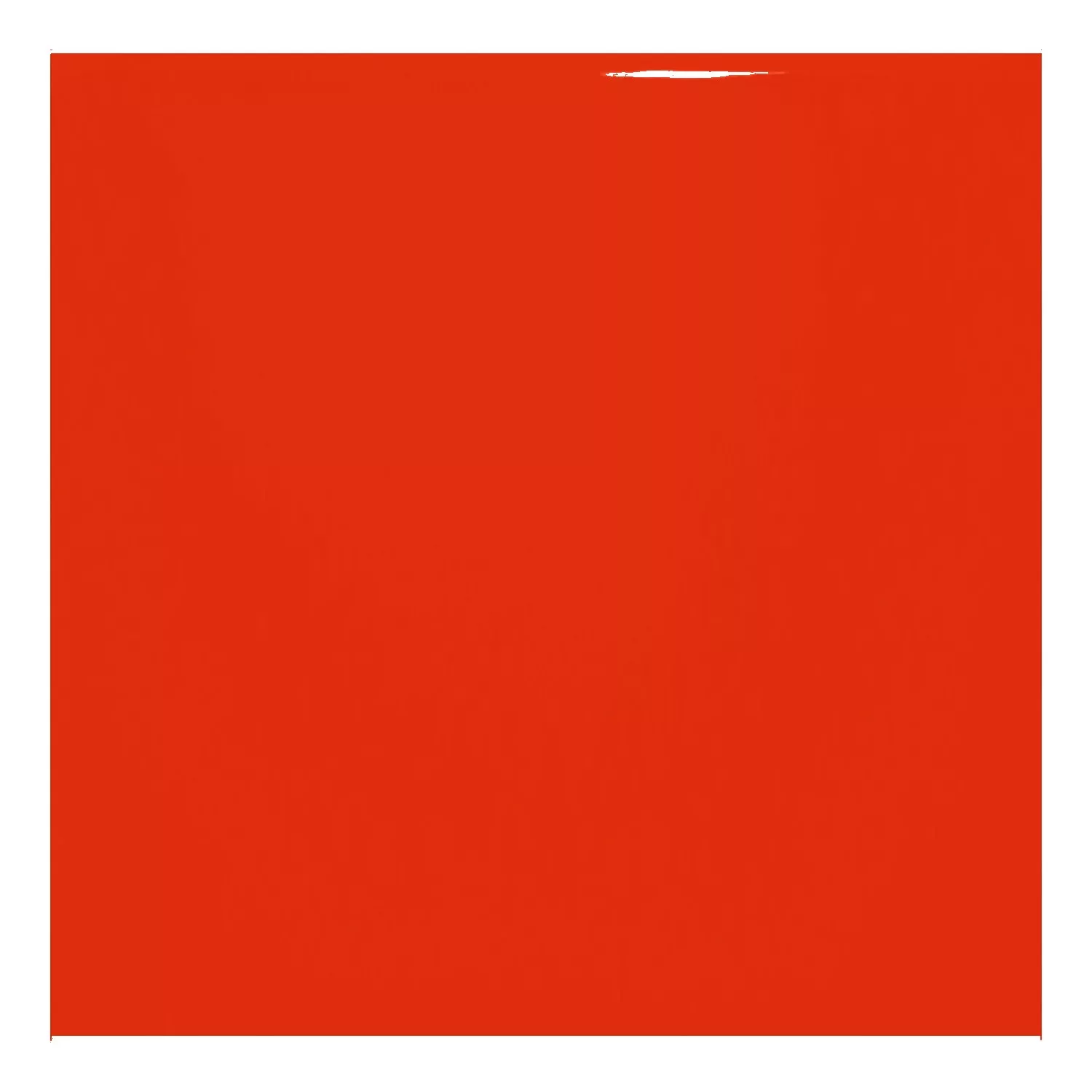 Azulejo de metro Rojo Brillante 10x10 cm Sin Faceta Freyburg Rojo