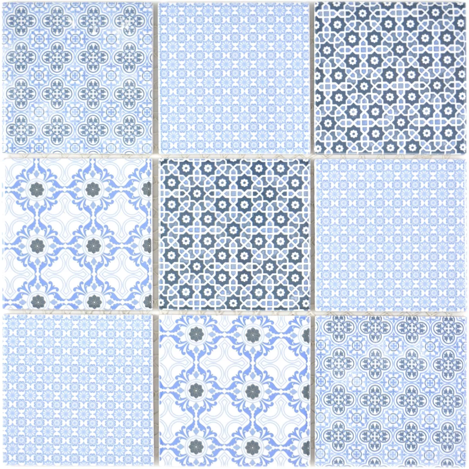Cerámica Azulejos De Mosaico Daymion Aspecto Retro Cuadrado 97