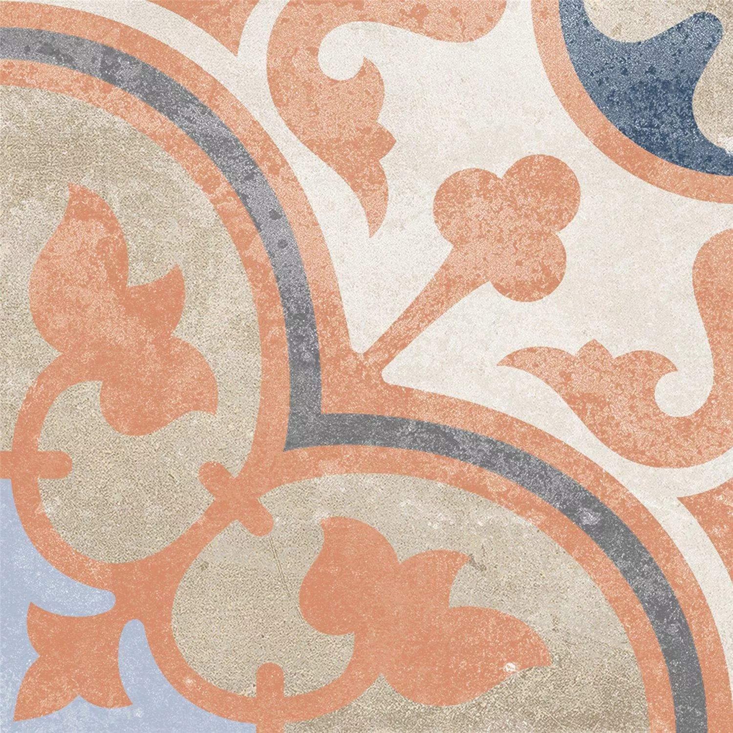 Azulejos De Cemento Aspecto Retro Toulon Pavimento Manolo 18,6x18,6cm